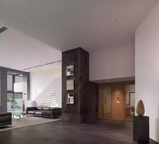 Modern Creative Office Interior Scene 3D model