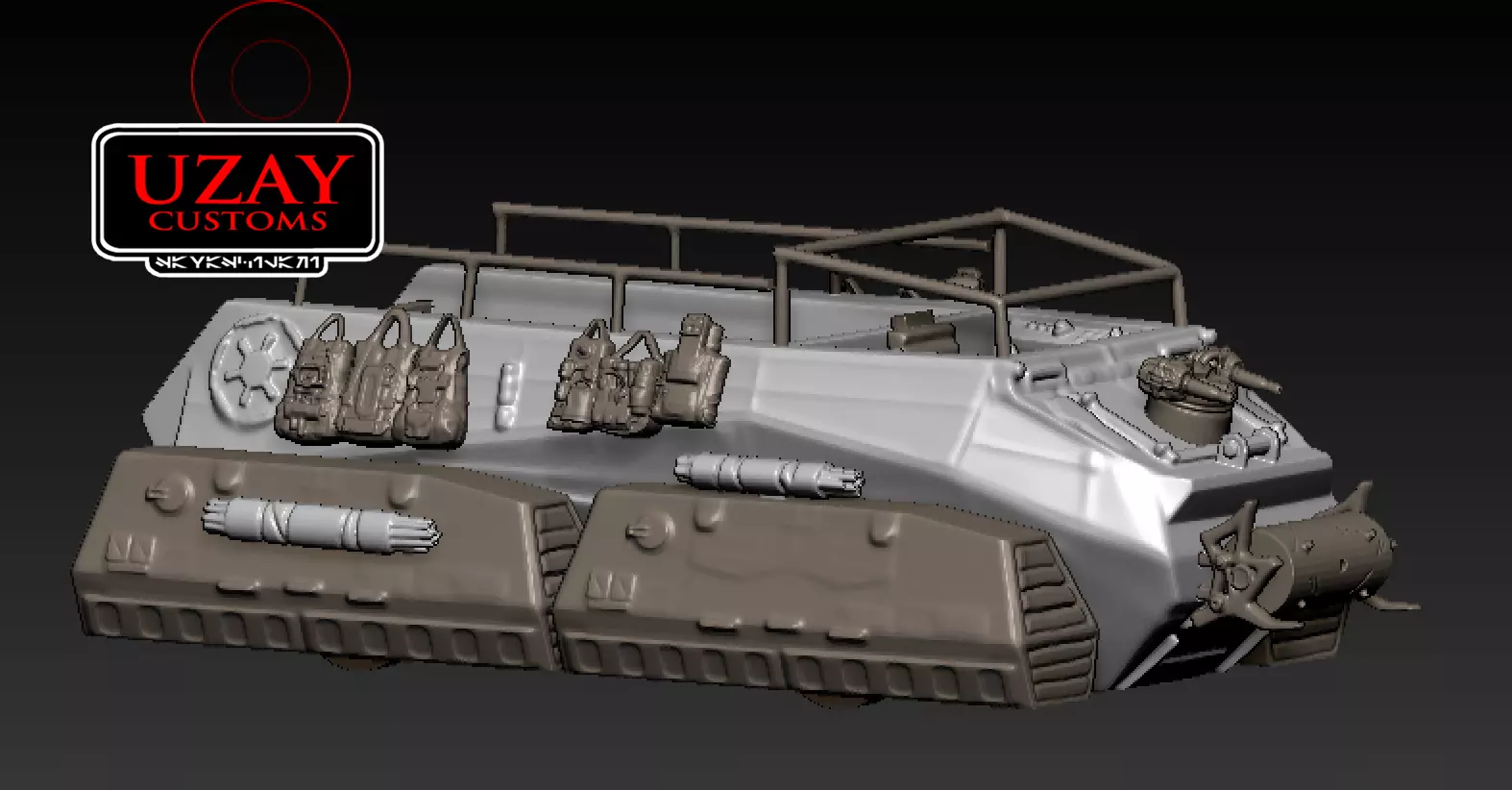 star wars ANDOR troop transport 3D print model 3D print model_0