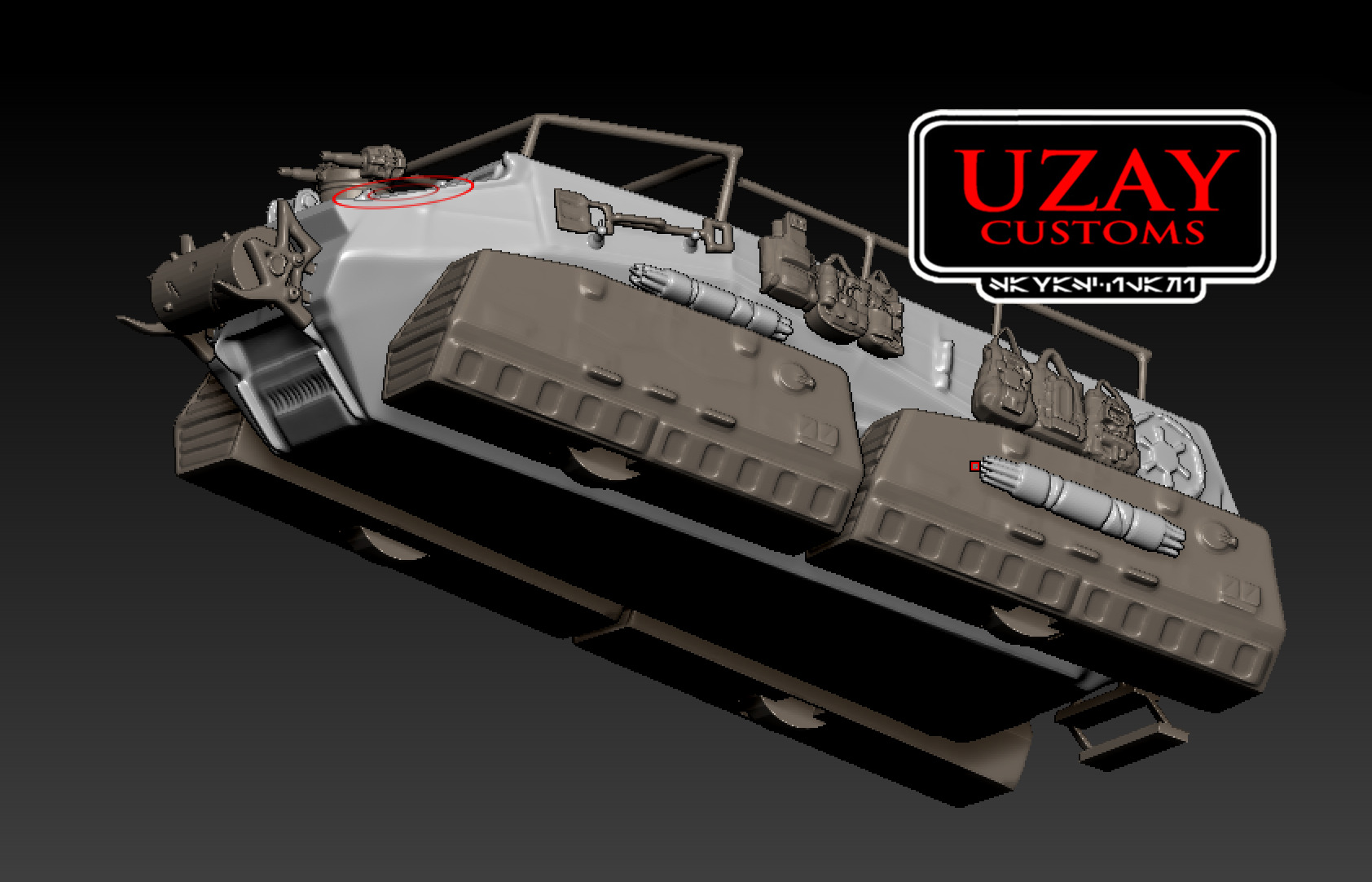 star wars ANDOR troop transport 3D print model 3D print model_7