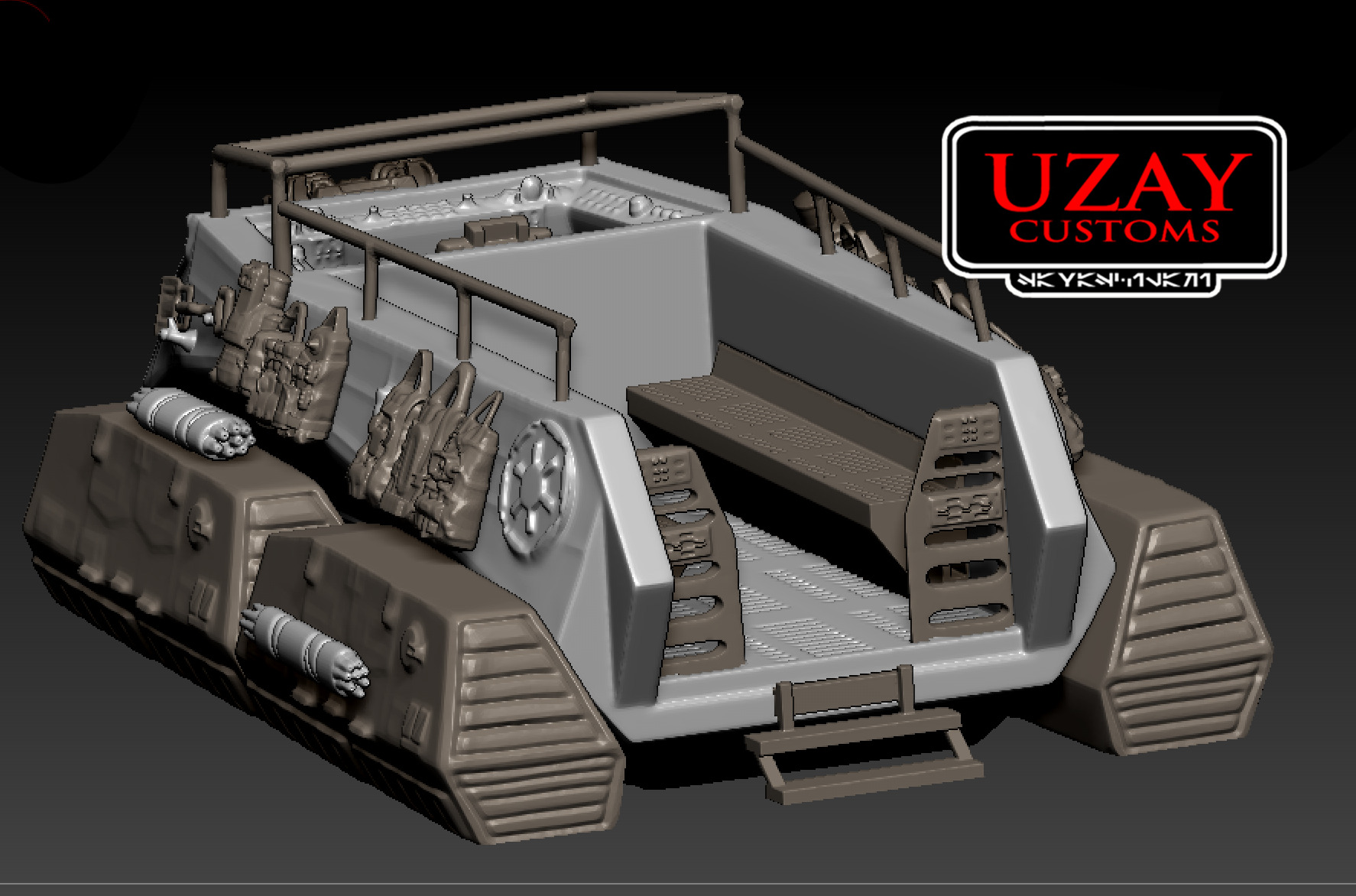 star wars ANDOR troop transport 3D print model 3D print model_5