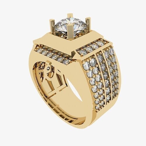 Men Ring 382 3D print model
