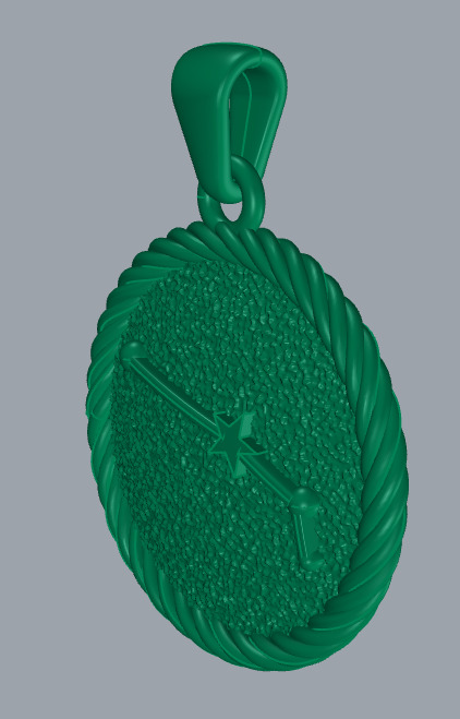 Aries Zodiac Pendant  Double-Sided 3D Jewelry Model 3D print model_17