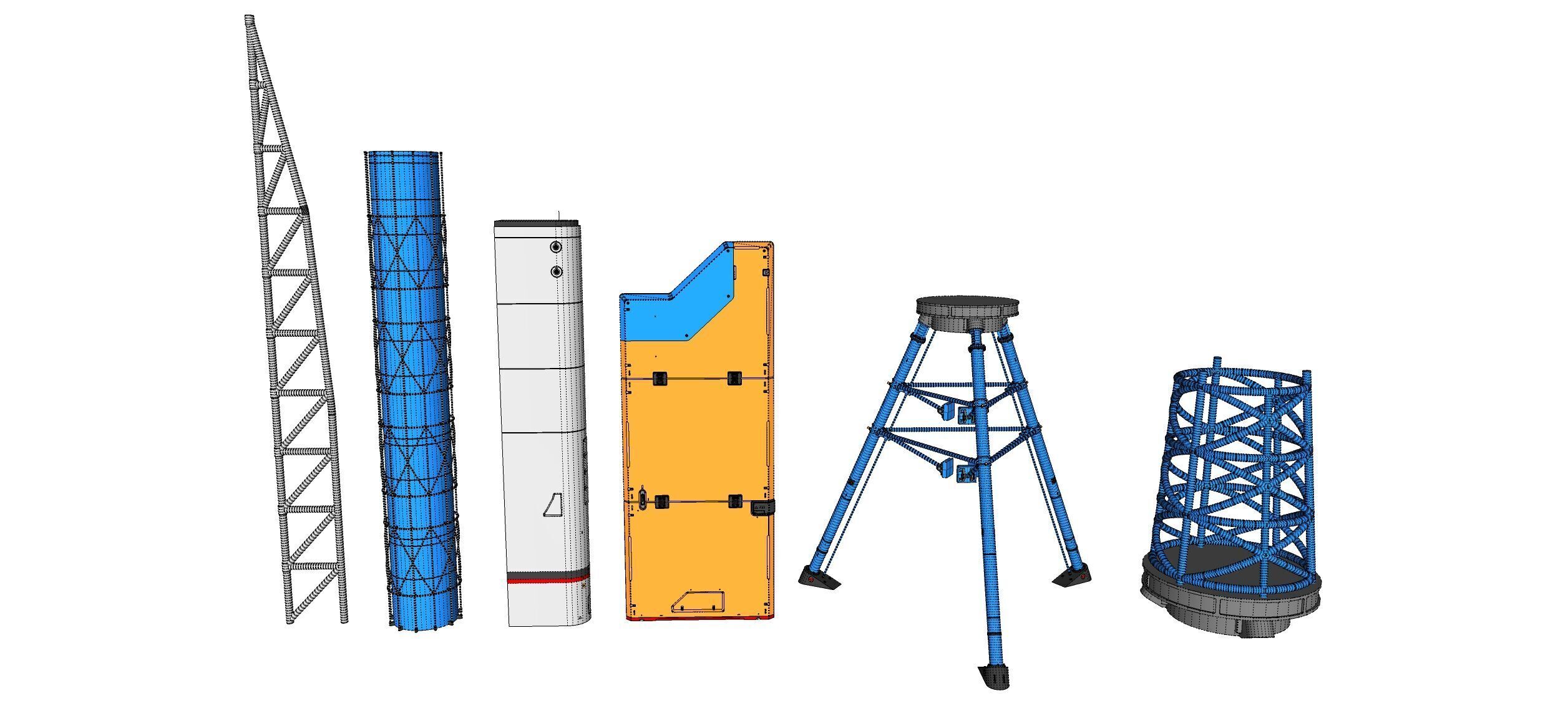 Sci-Fi architecture Elements collection 29 3D model_19