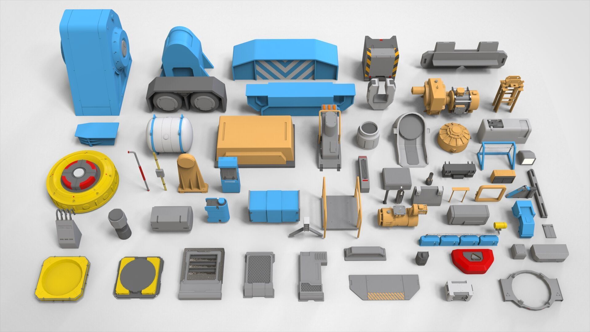 Sci-Fi architecture Elements collection 29 3D model_18