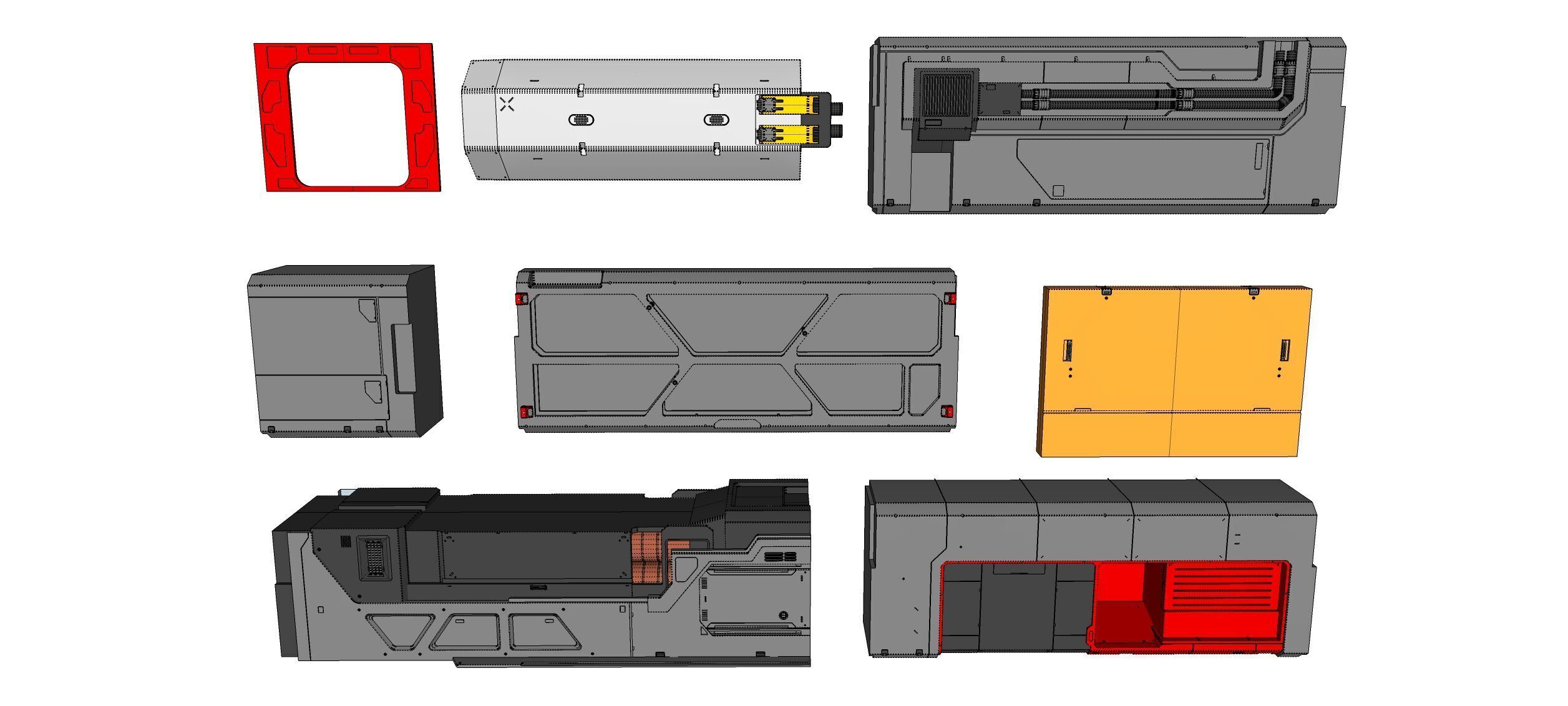 Sci-Fi architecture Elements collection 29 3D model_29