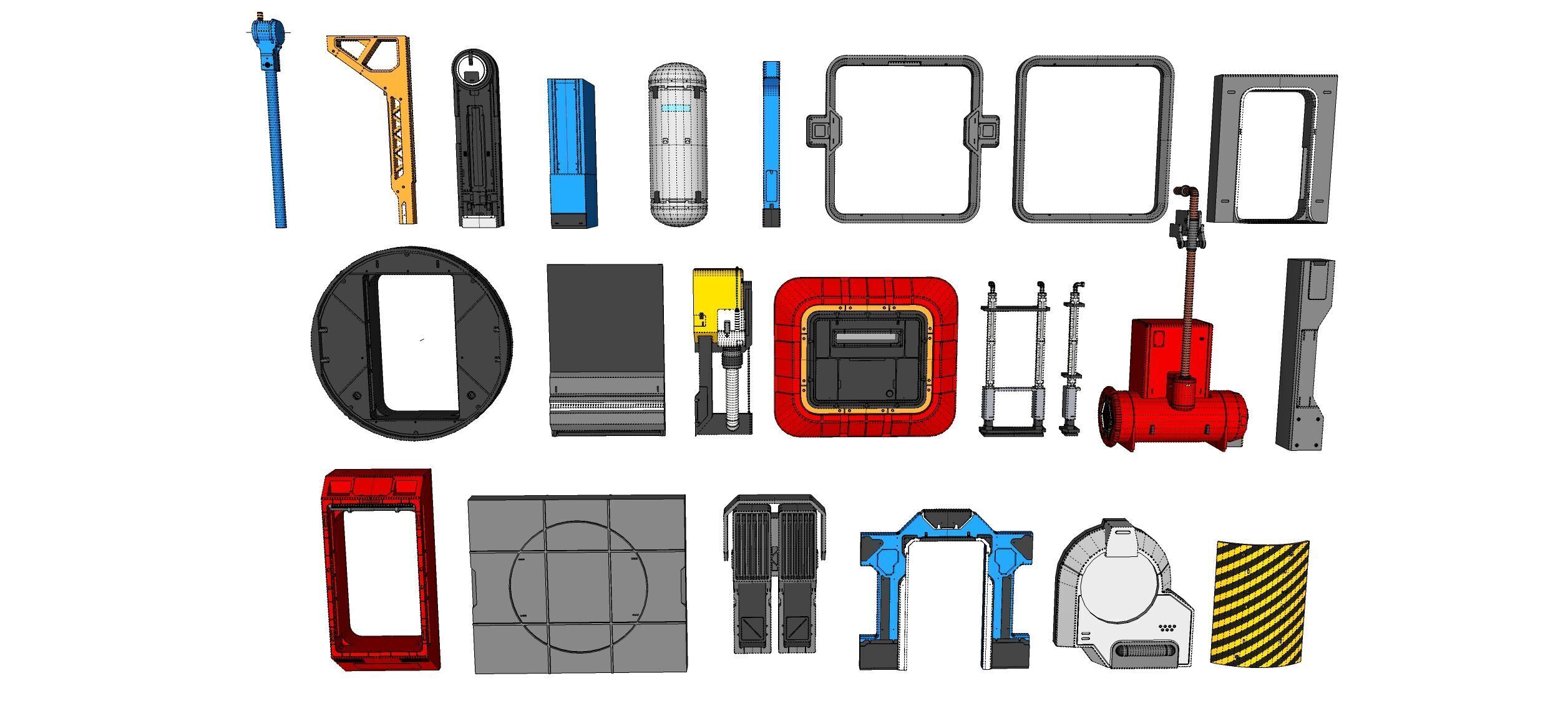 Sci-Fi architecture Elements collection 29 3D model_31