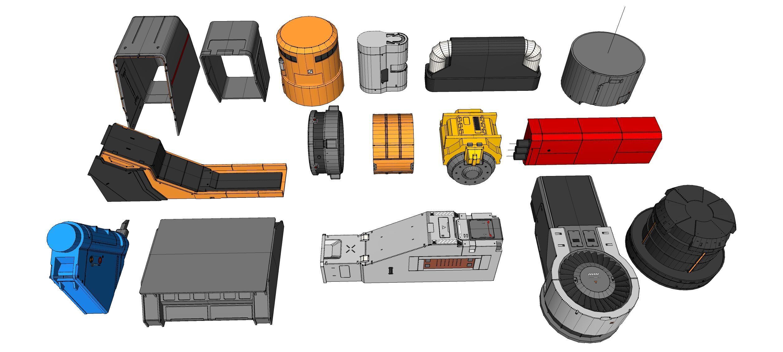 Sci-Fi architecture Elements collection 29 3D model_28