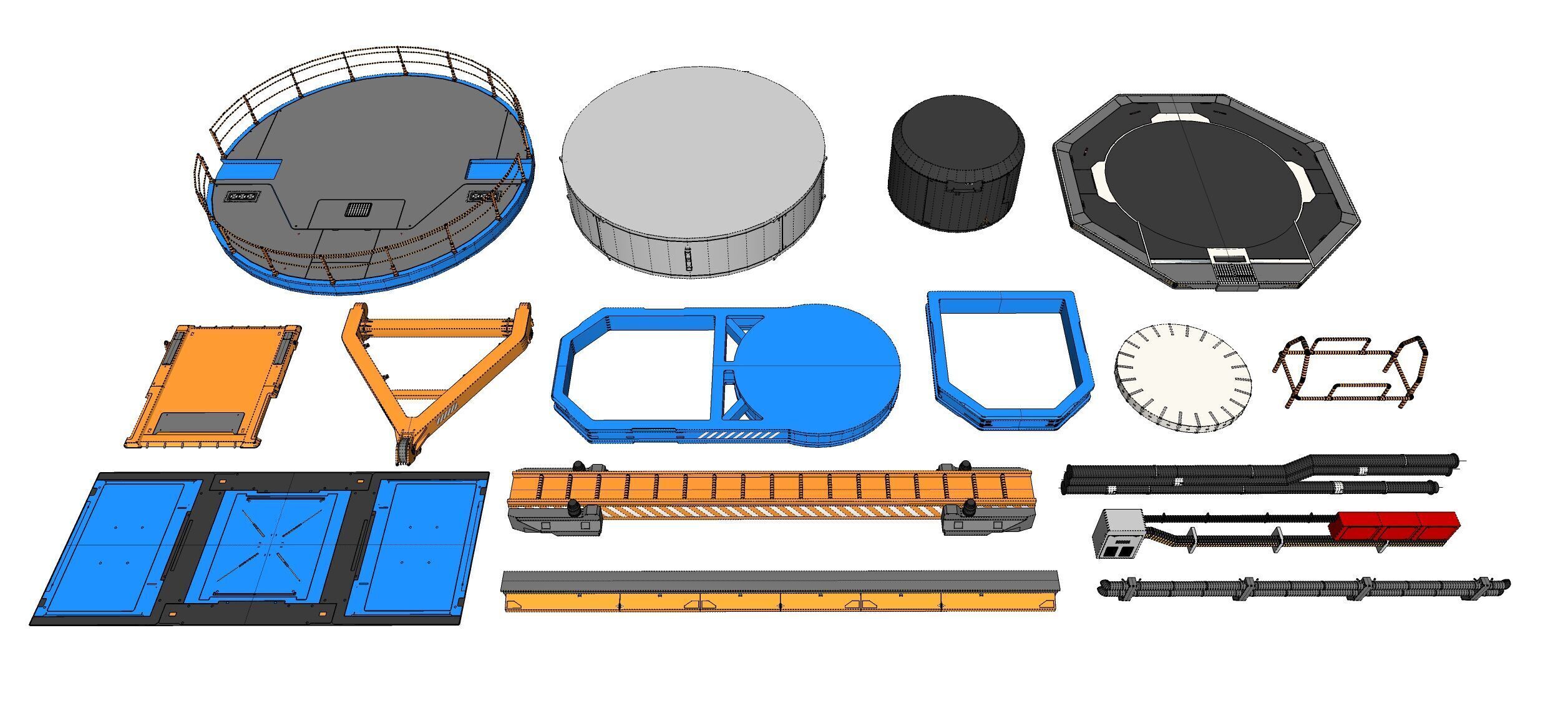 Sci-Fi architecture Elements collection 29 3D model_22