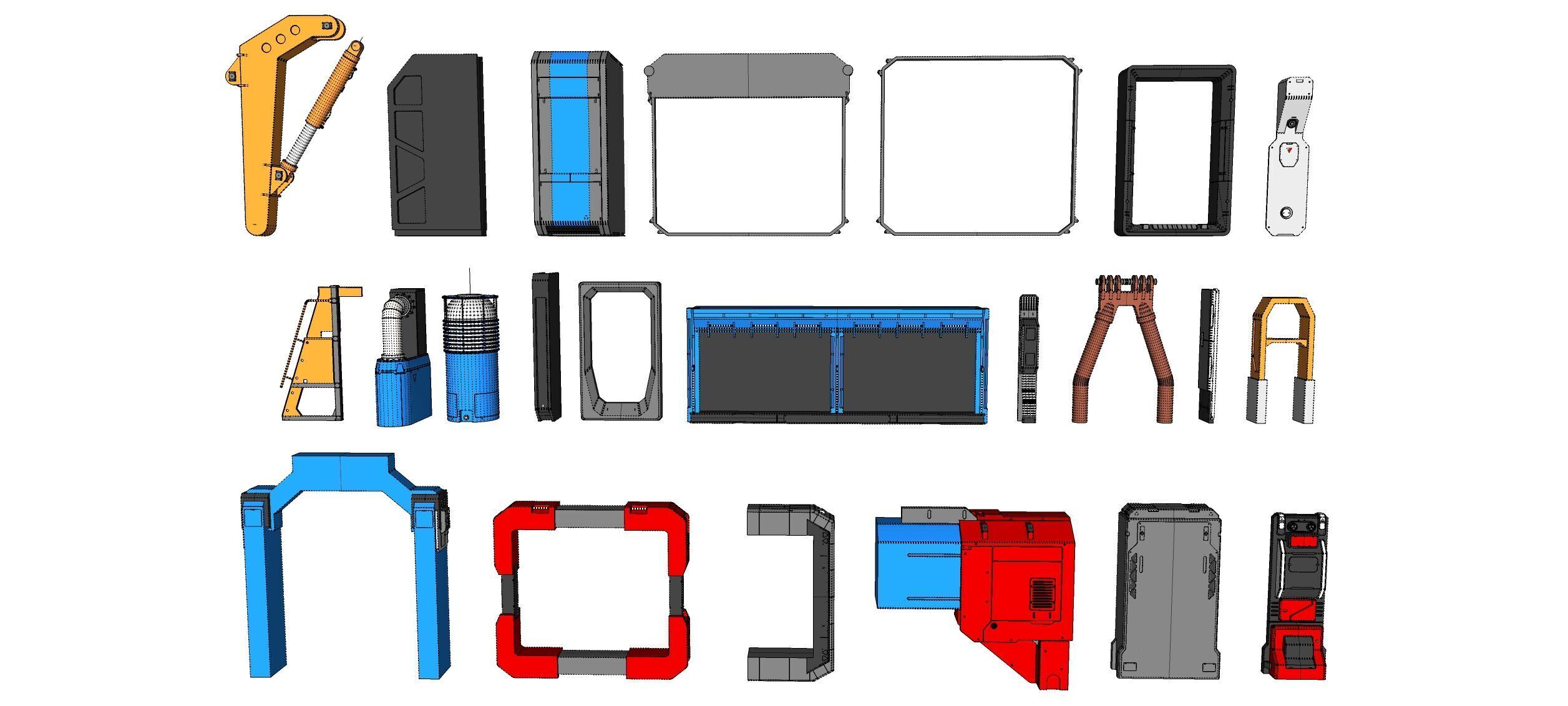 Sci-Fi architecture Elements collection 29 3D model_27