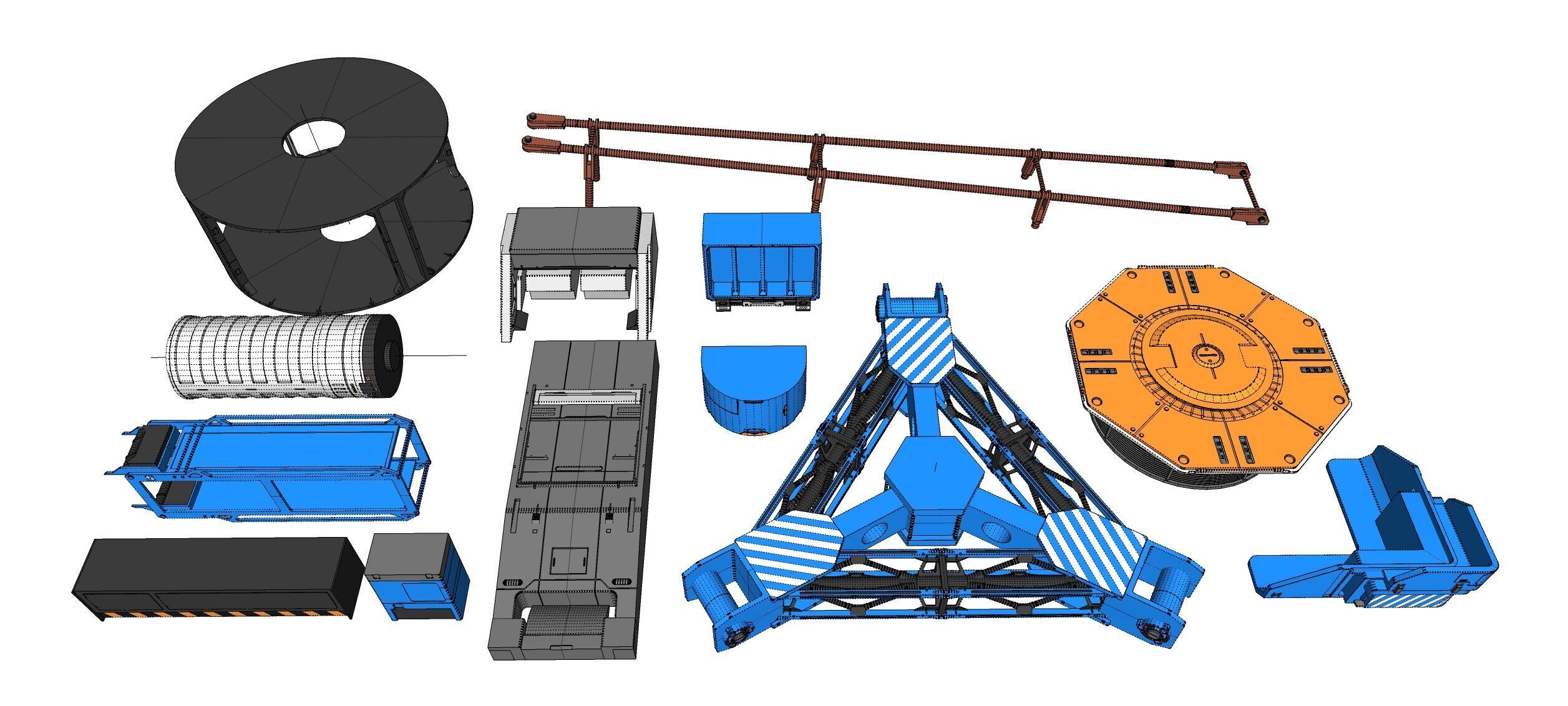 Sci-Fi architecture Elements collection 29 3D model_26