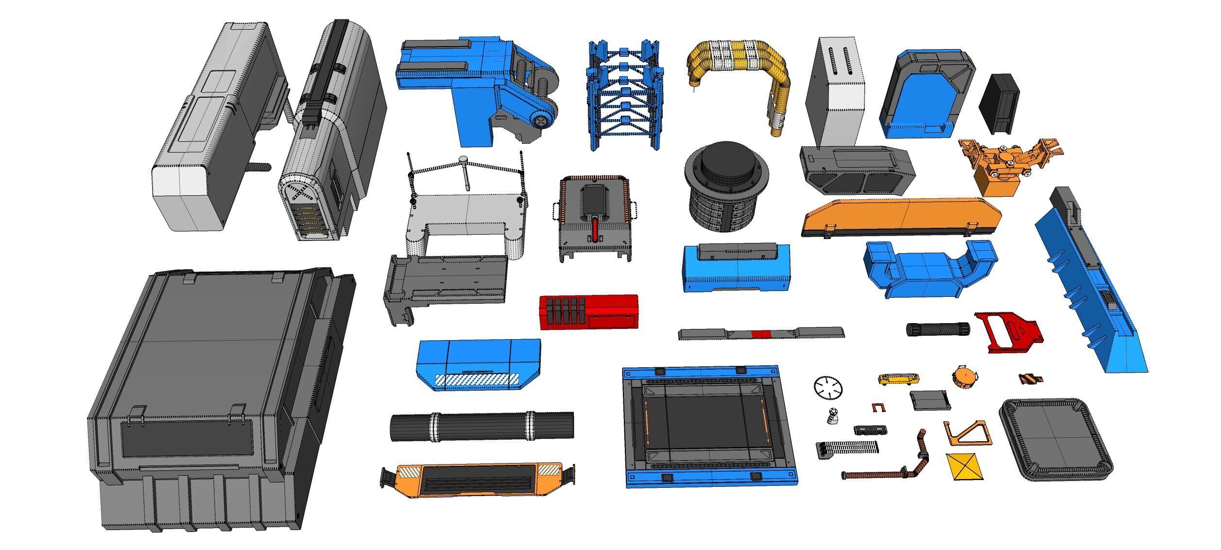 Sci-Fi architecture Elements collection 29 3D model_32