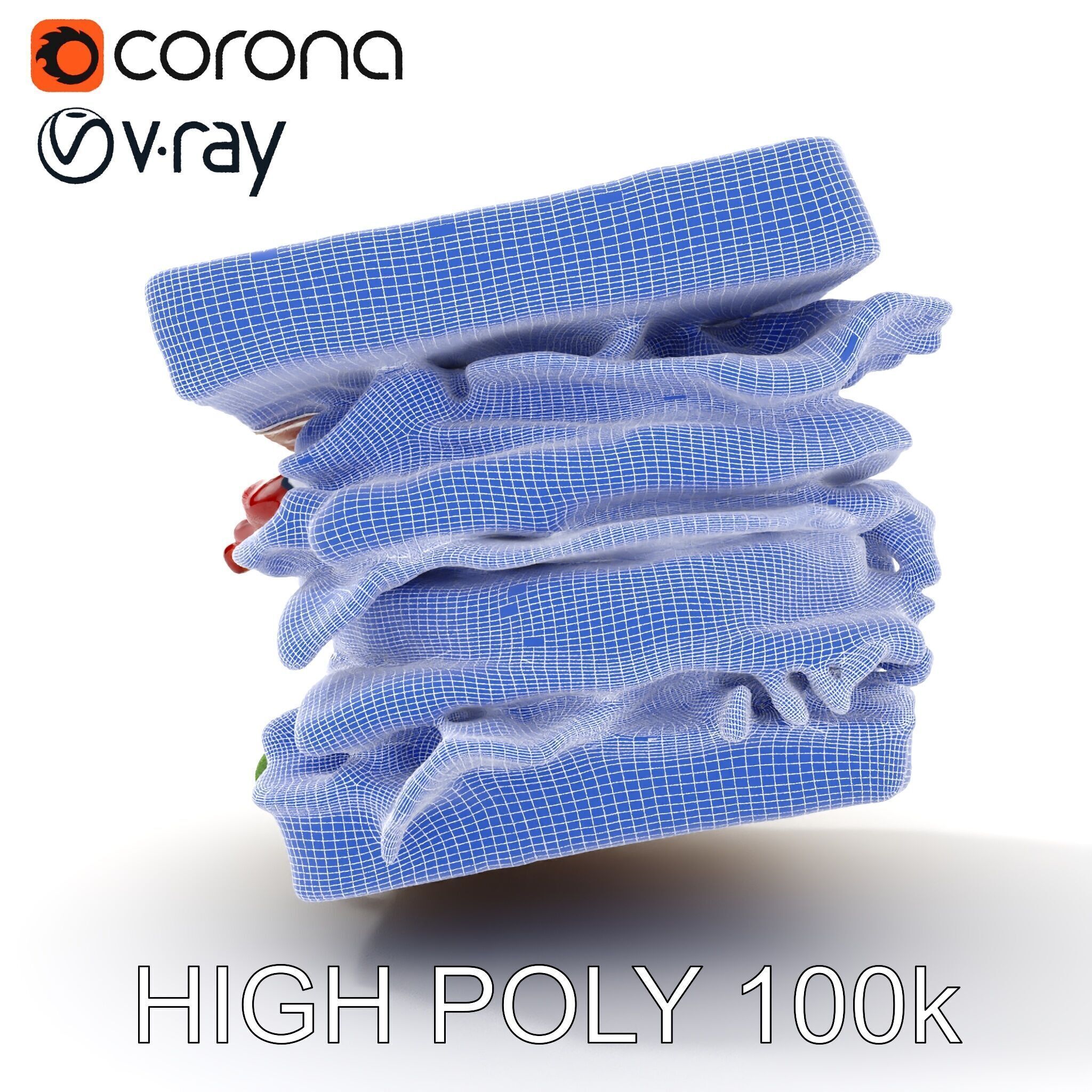 Club Sandwich D Model Pack Low-poly 3D model_35