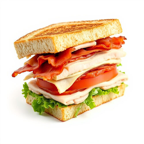 Club Sandwich D Model Pack Low-poly 3D model 2