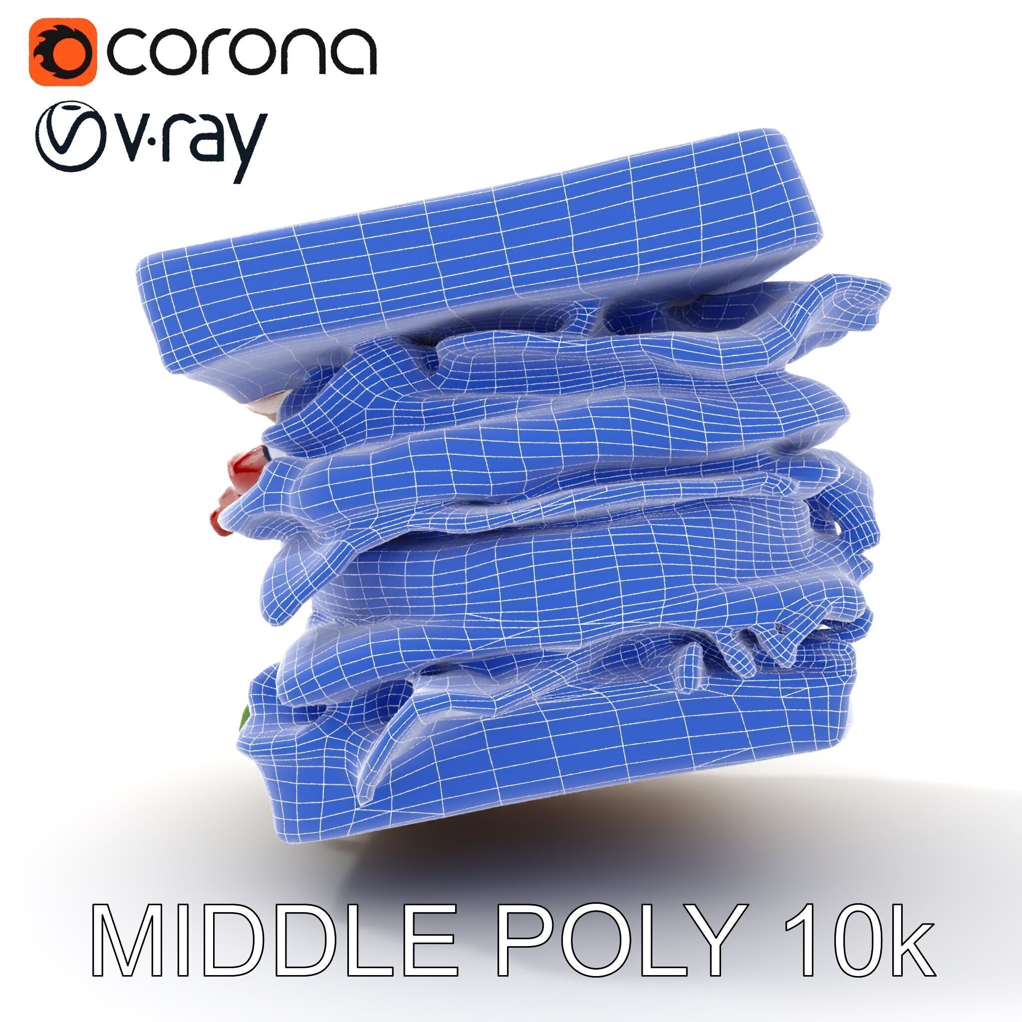 Club Sandwich D Model Pack Low-poly 3D model_21