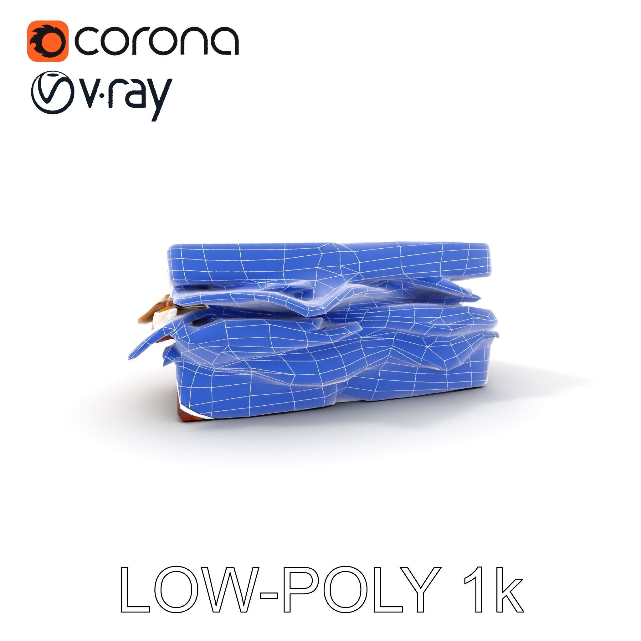 Deluxe Sandwich D Model Pack Low-poly 3D model_9