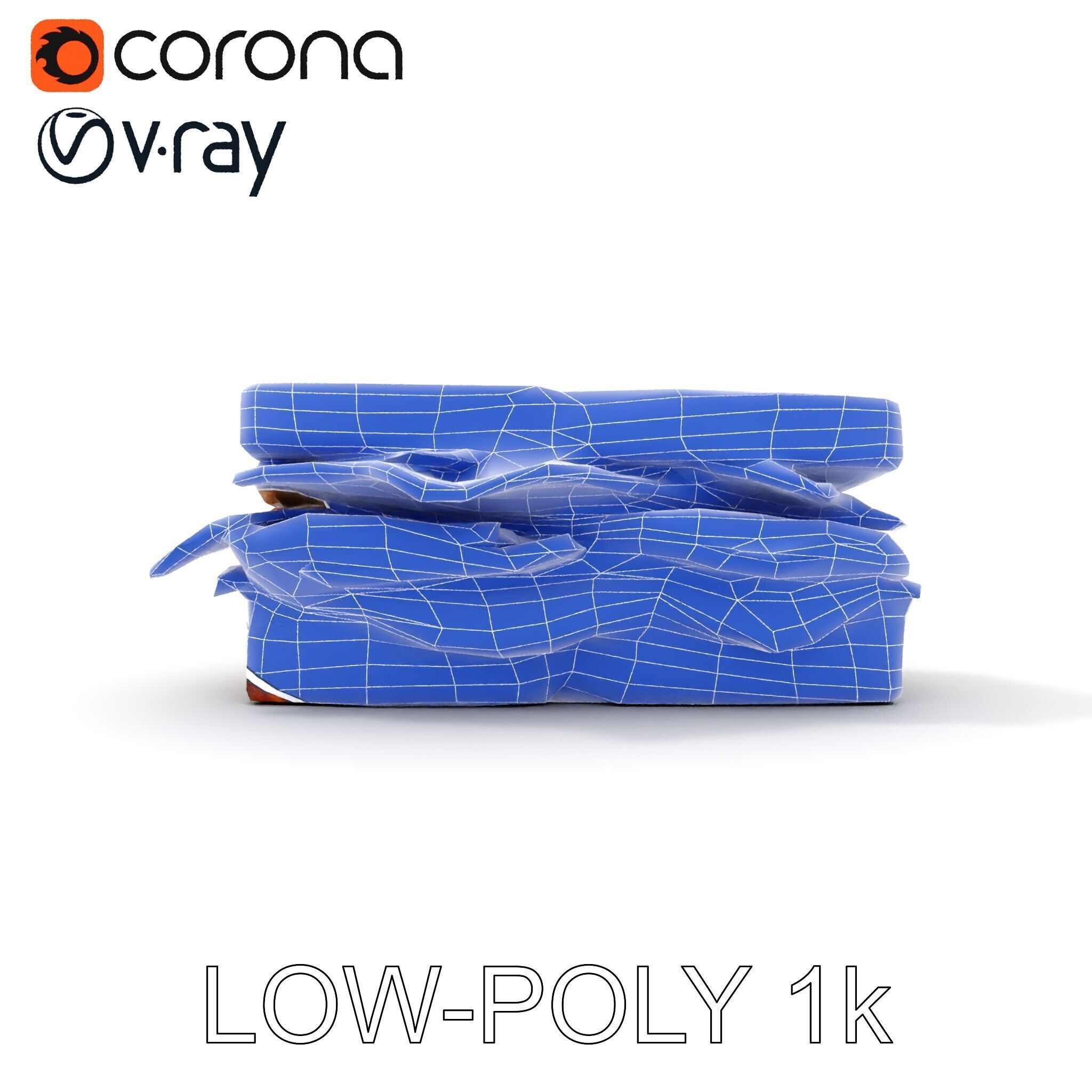 Deluxe Sandwich D Model Pack Low-poly 3D model_28