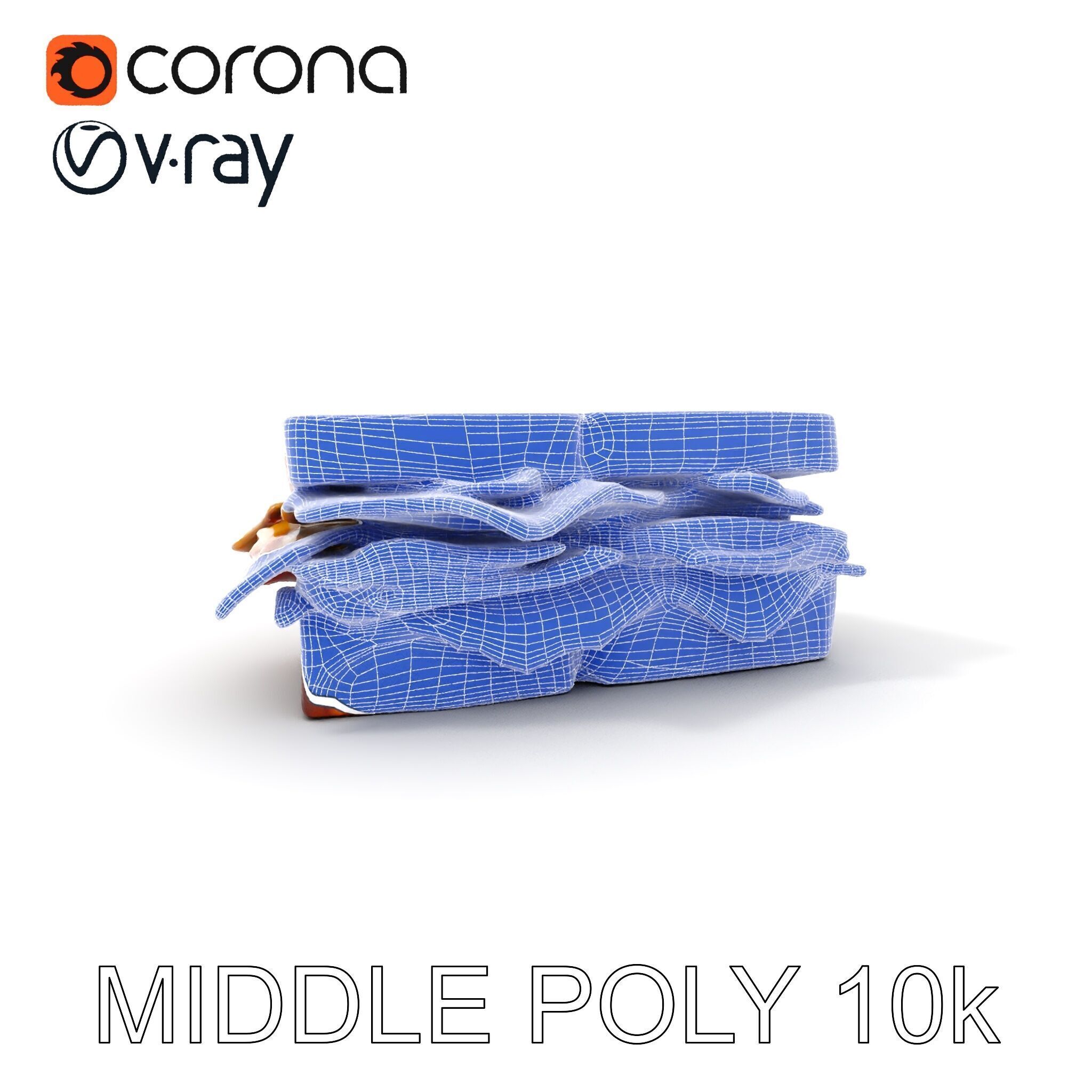 Deluxe Sandwich D Model Pack Low-poly 3D model_22