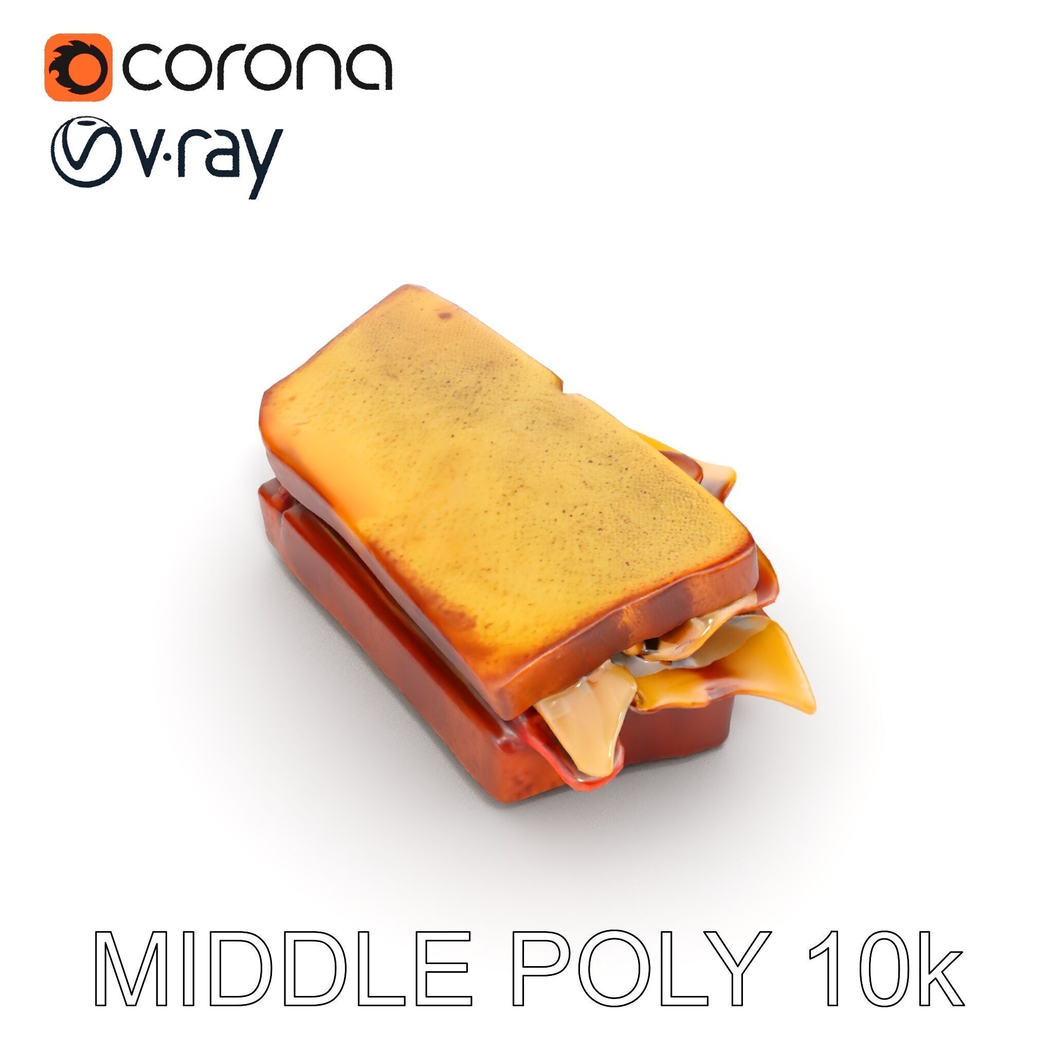 Deluxe Sandwich D Model Pack Low-poly 3D model_6