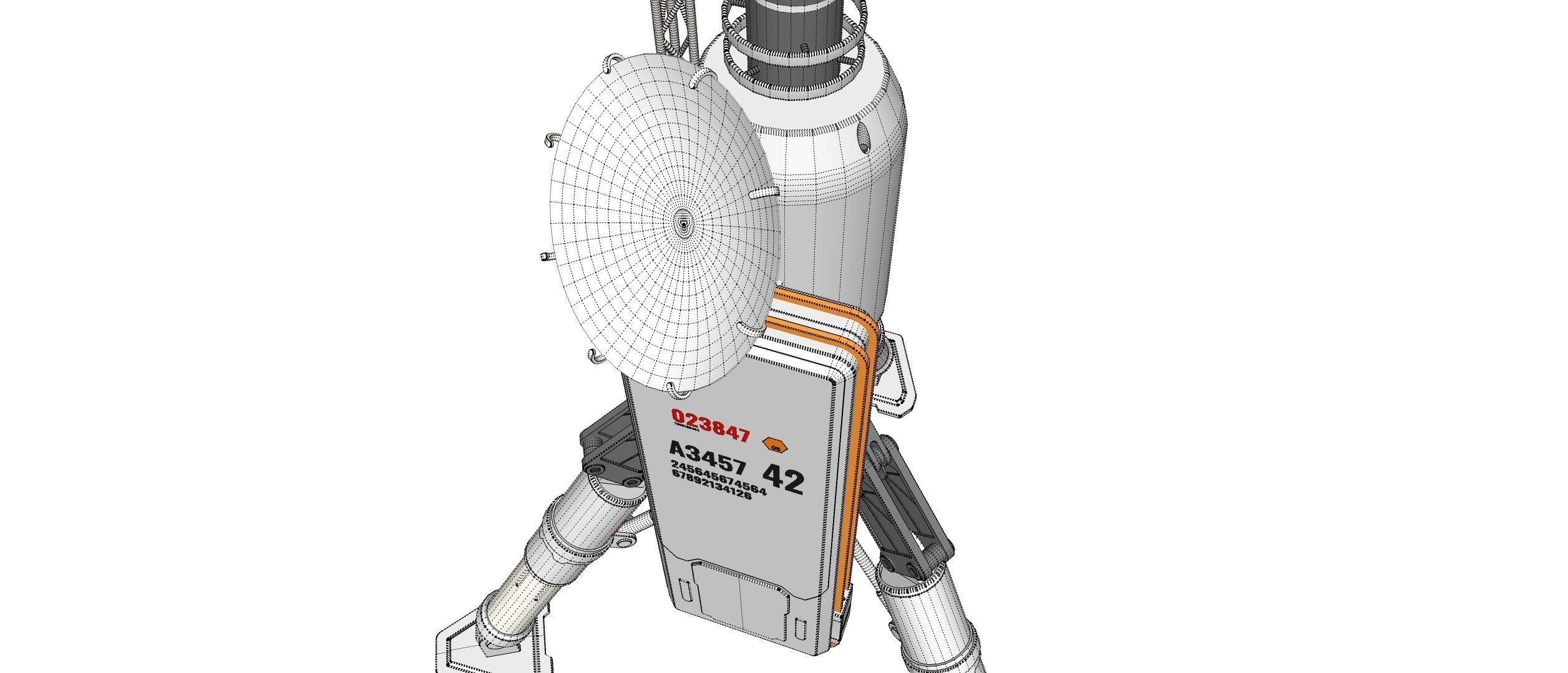 Sci fi antenna 6 3D model_15