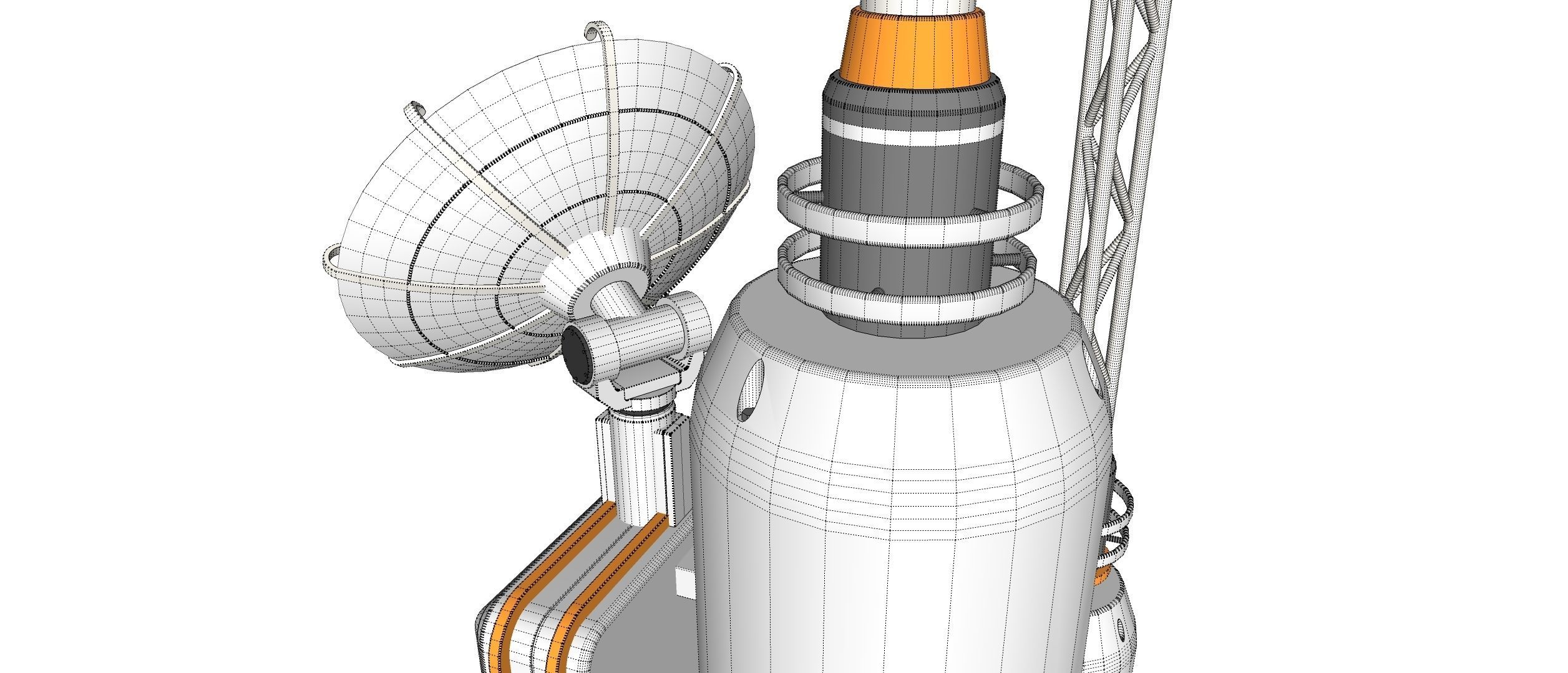 Sci fi antenna 6 3D model_16