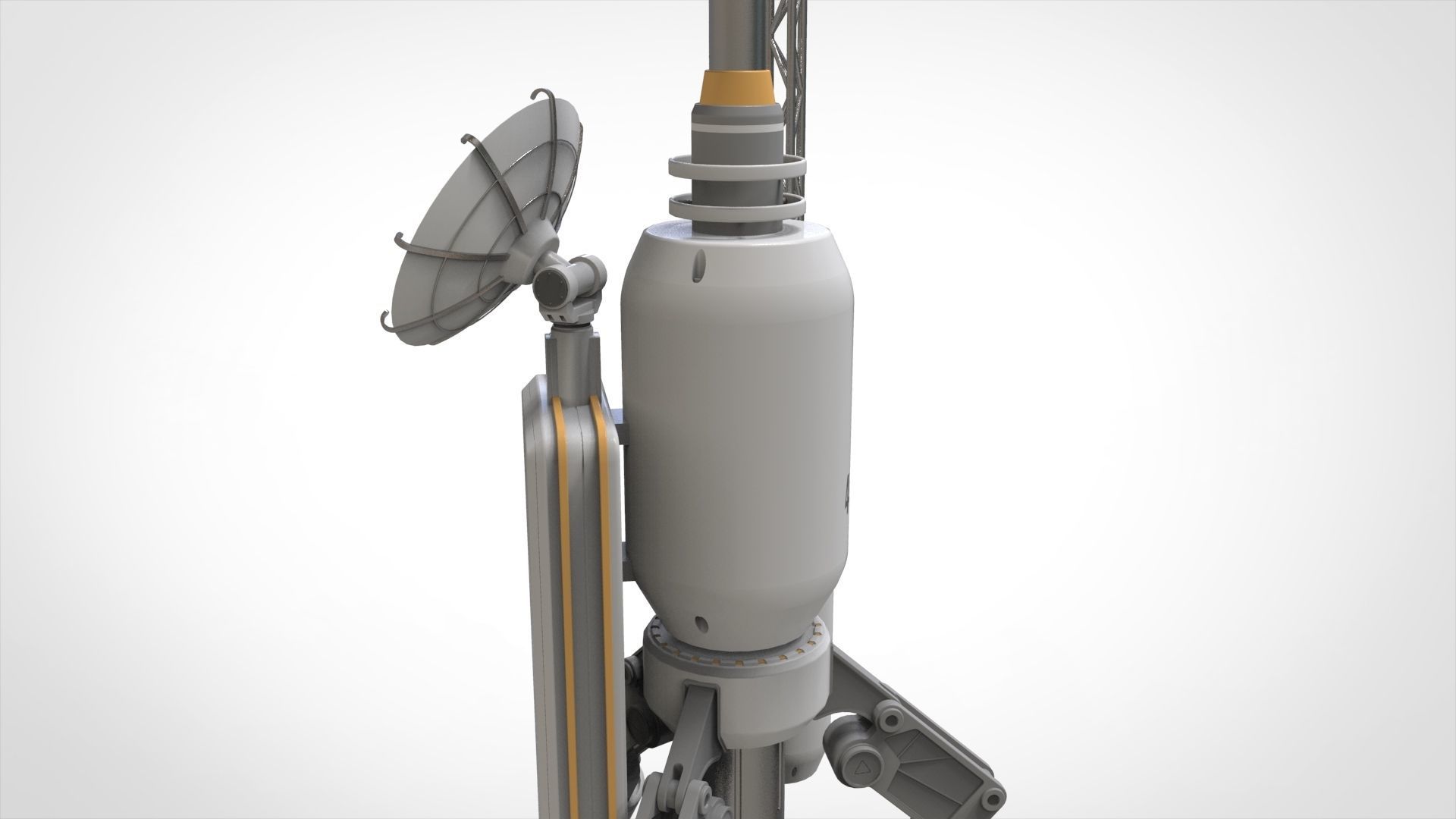 Sci fi antenna 6 3D model_6