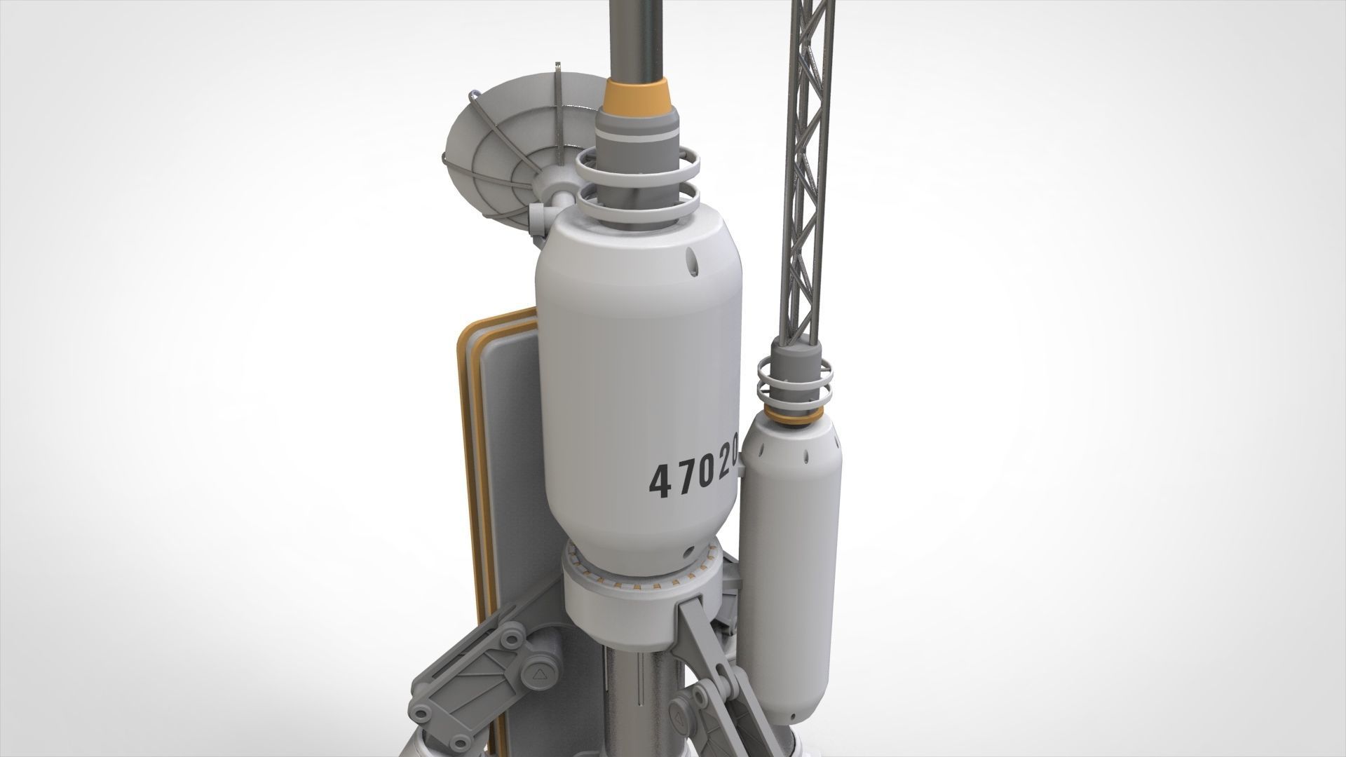 Sci fi antenna 6 3D model_7