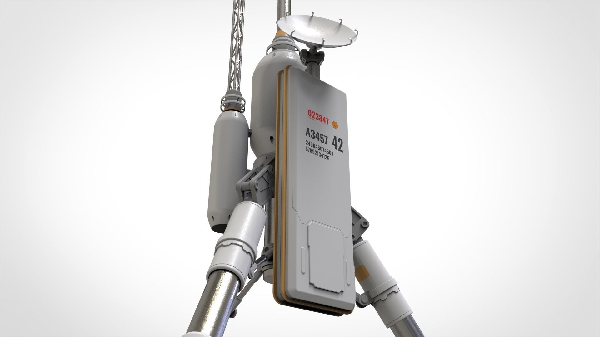 Sci fi antenna 6 3D model_5