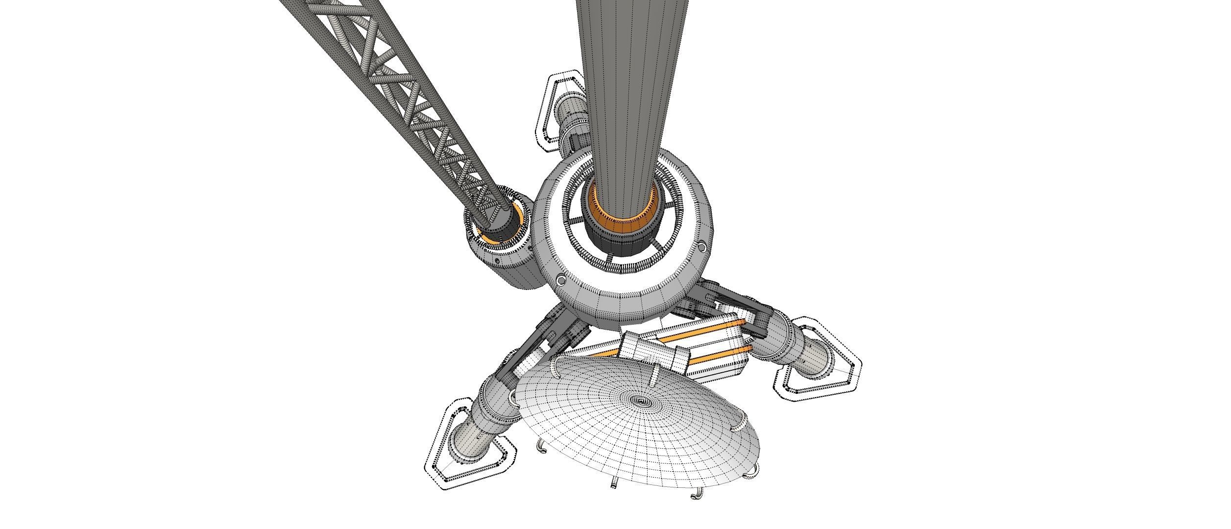 Sci fi antenna 6 3D model_17
