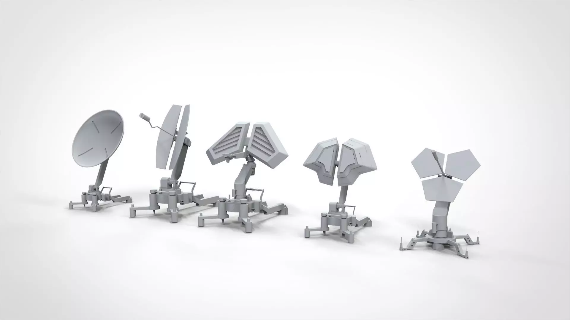 Sci fi antenna 5 3D model_0