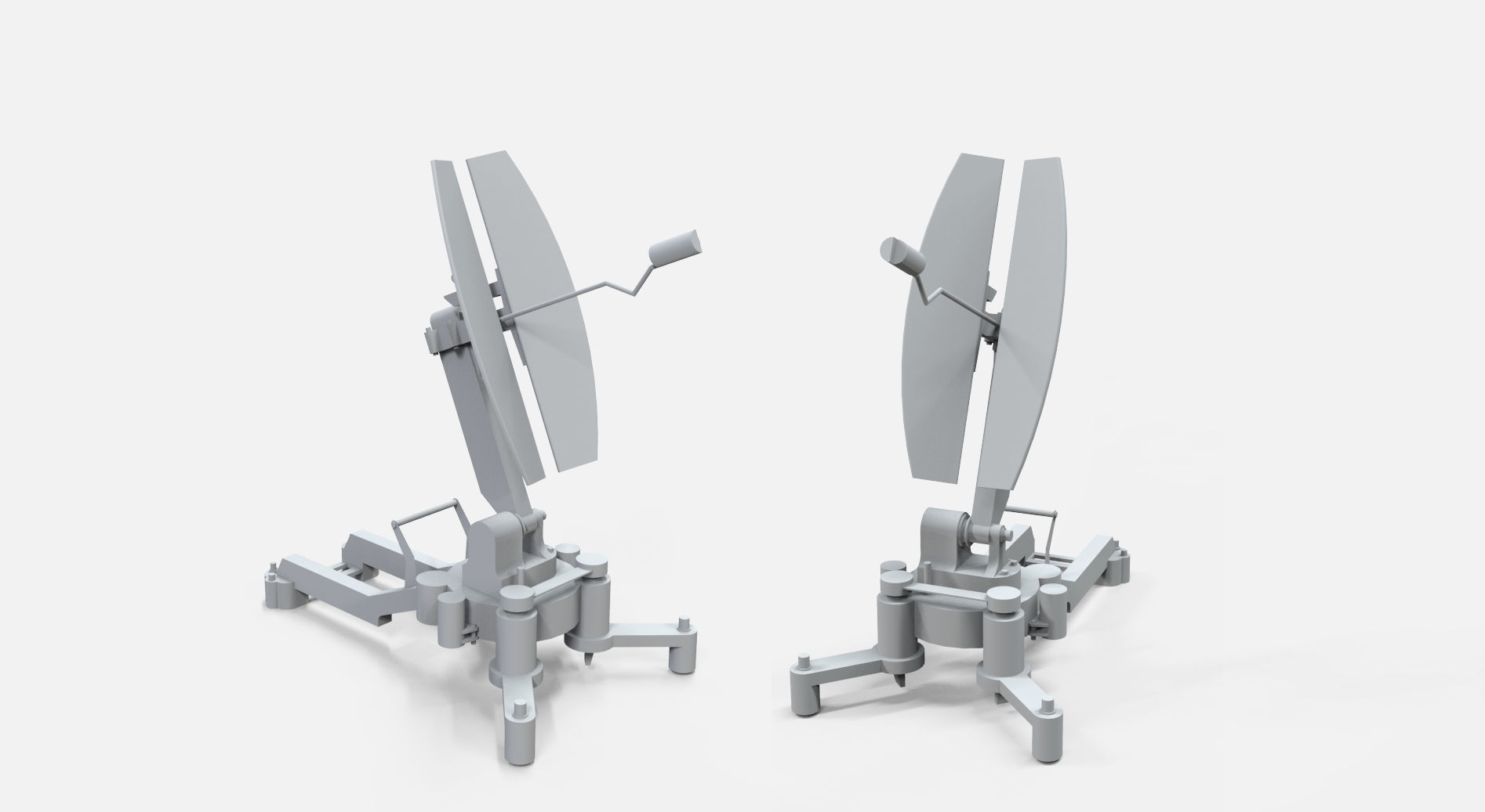 Sci fi antenna 5 3D model_4