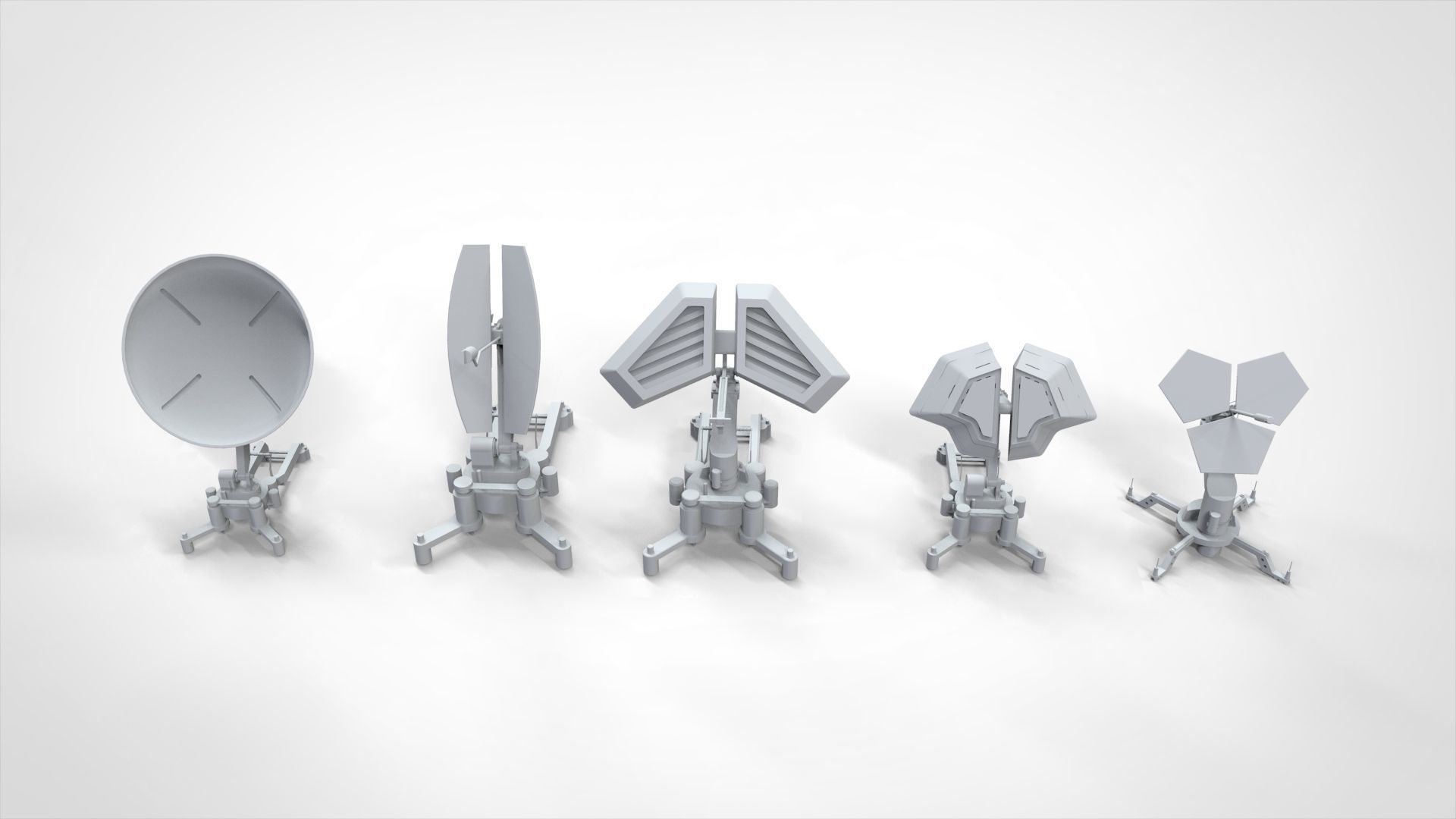 Sci fi antenna 5 3D model_2