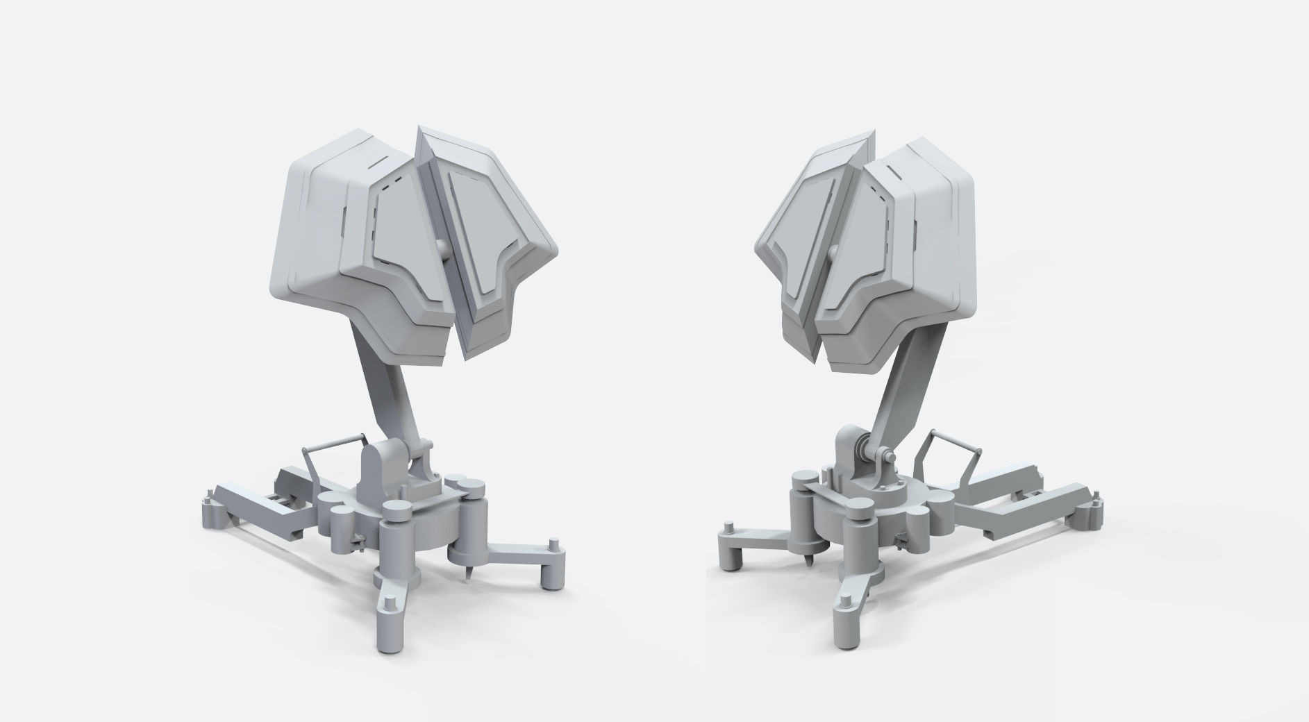 Sci fi antenna 5 3D model_8