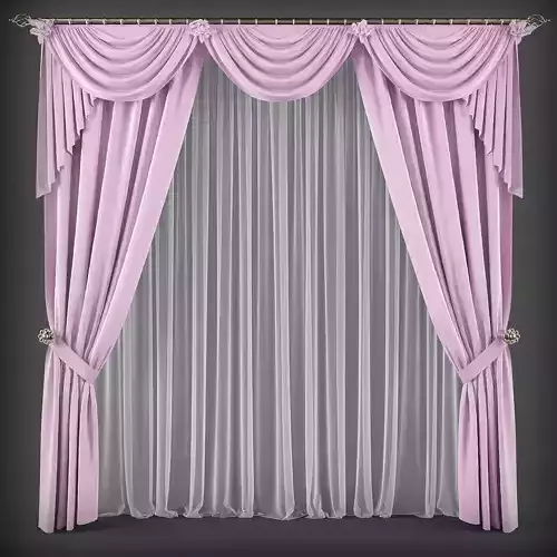 Curtain 3D model 176