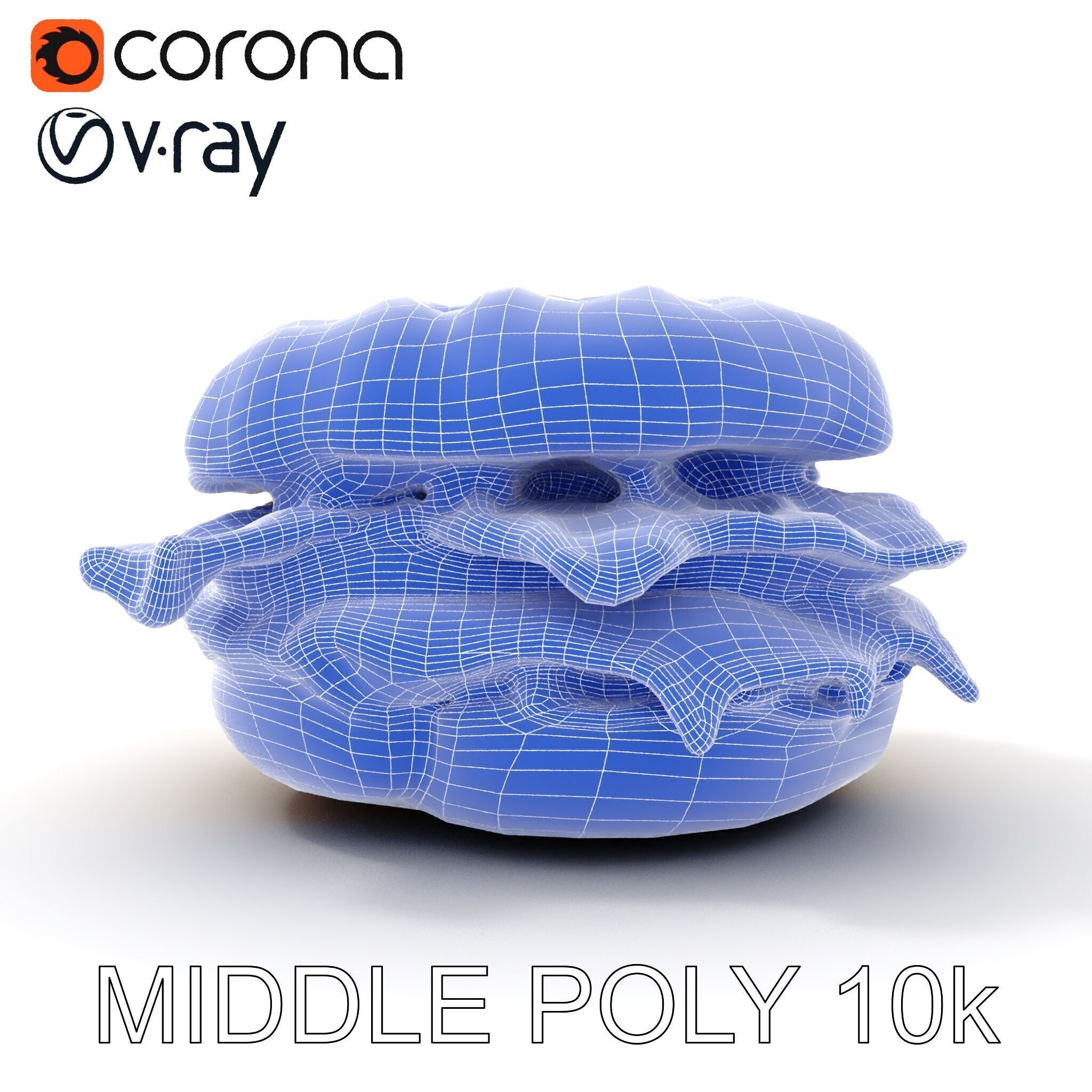 Breakfast Sandwich Model Pack with Bacon Egg and Cheese Low-poly 3D model_24