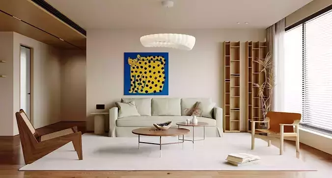 Modern Pop Art Living Room 373 3D model