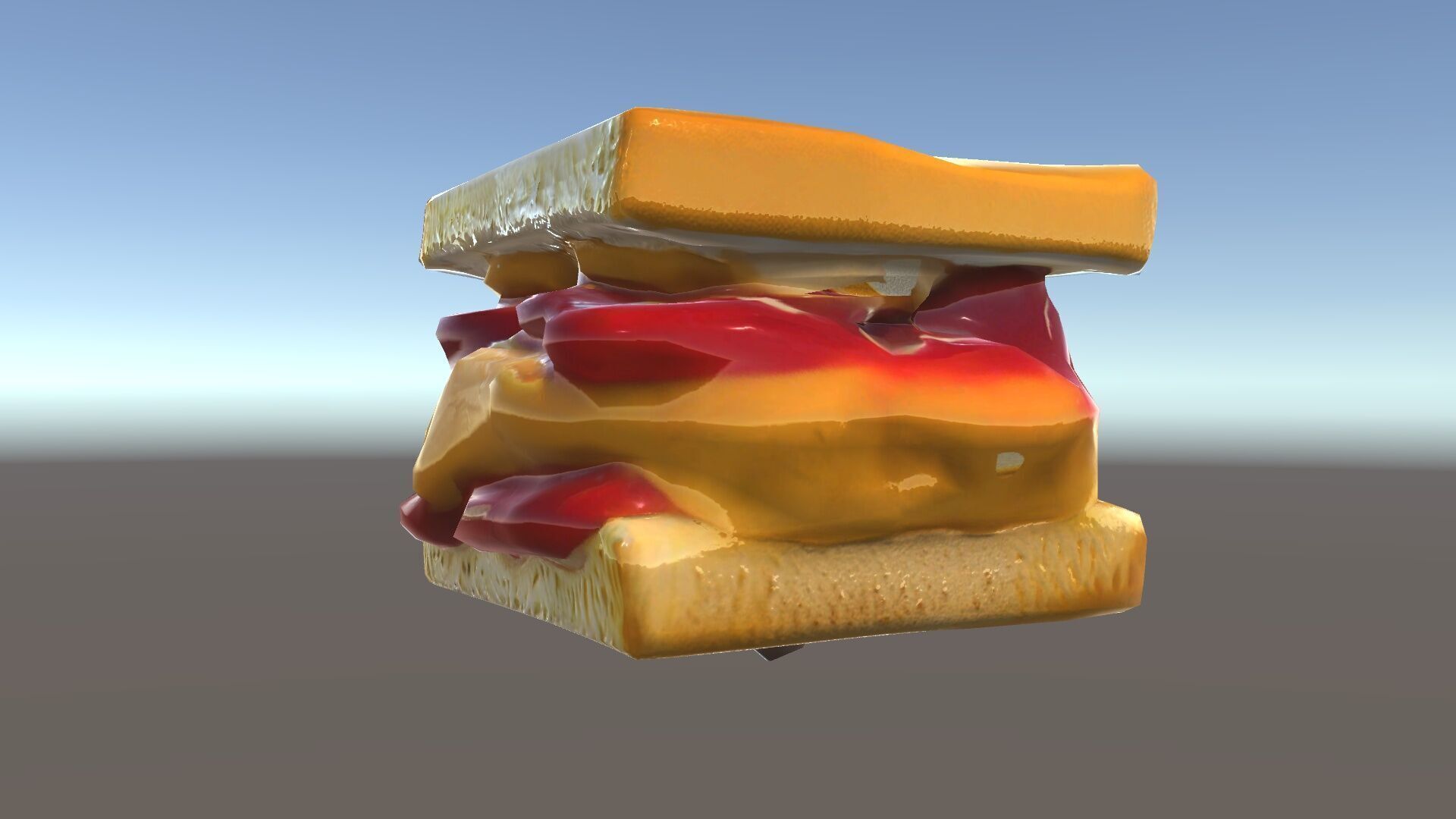 Peanut Butter Jelly Sandwich D Model Pack Low-poly 3D model_34