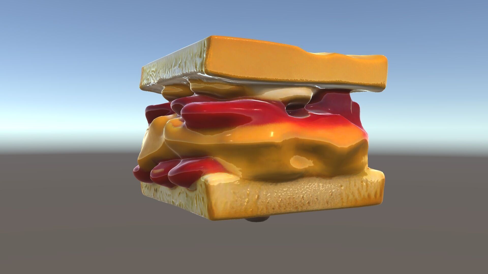 Peanut Butter Jelly Sandwich D Model Pack Low-poly 3D model_33