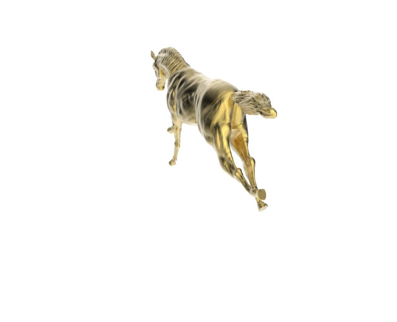 Arabic Horse in galloping position 3D print model_4