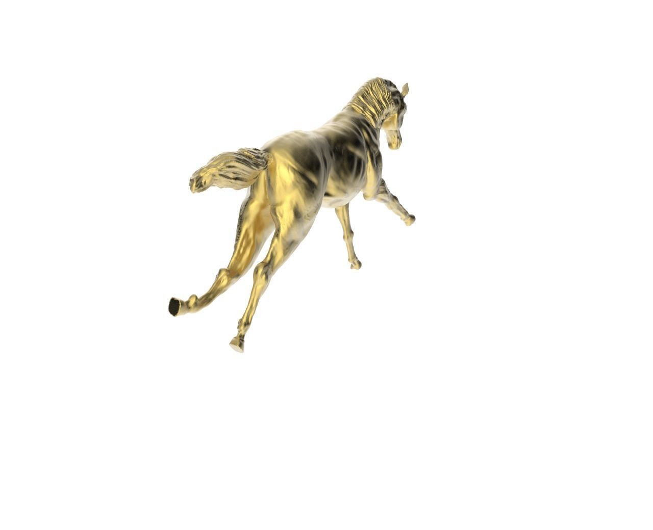 Arabic Horse in galloping position 3D print model_5