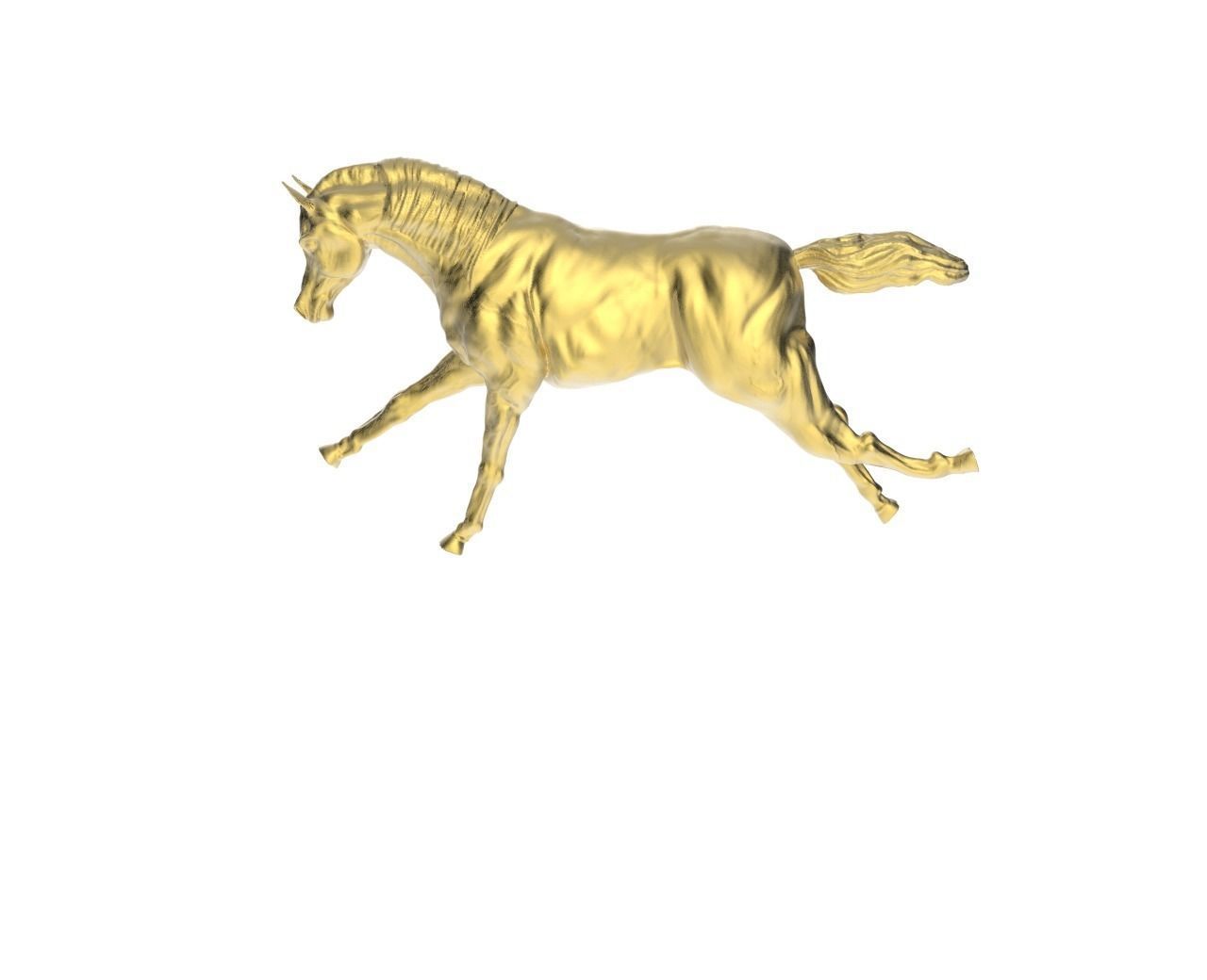 Arabic Horse in galloping position 3D print model_3