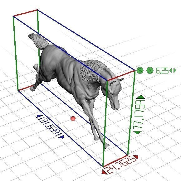 Arabic Horse in galloping position 3D print model_6