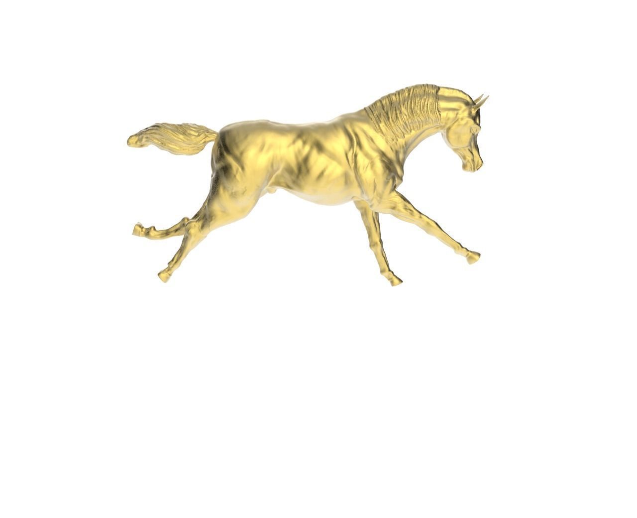 Arabic Horse in galloping position 3D print model_0