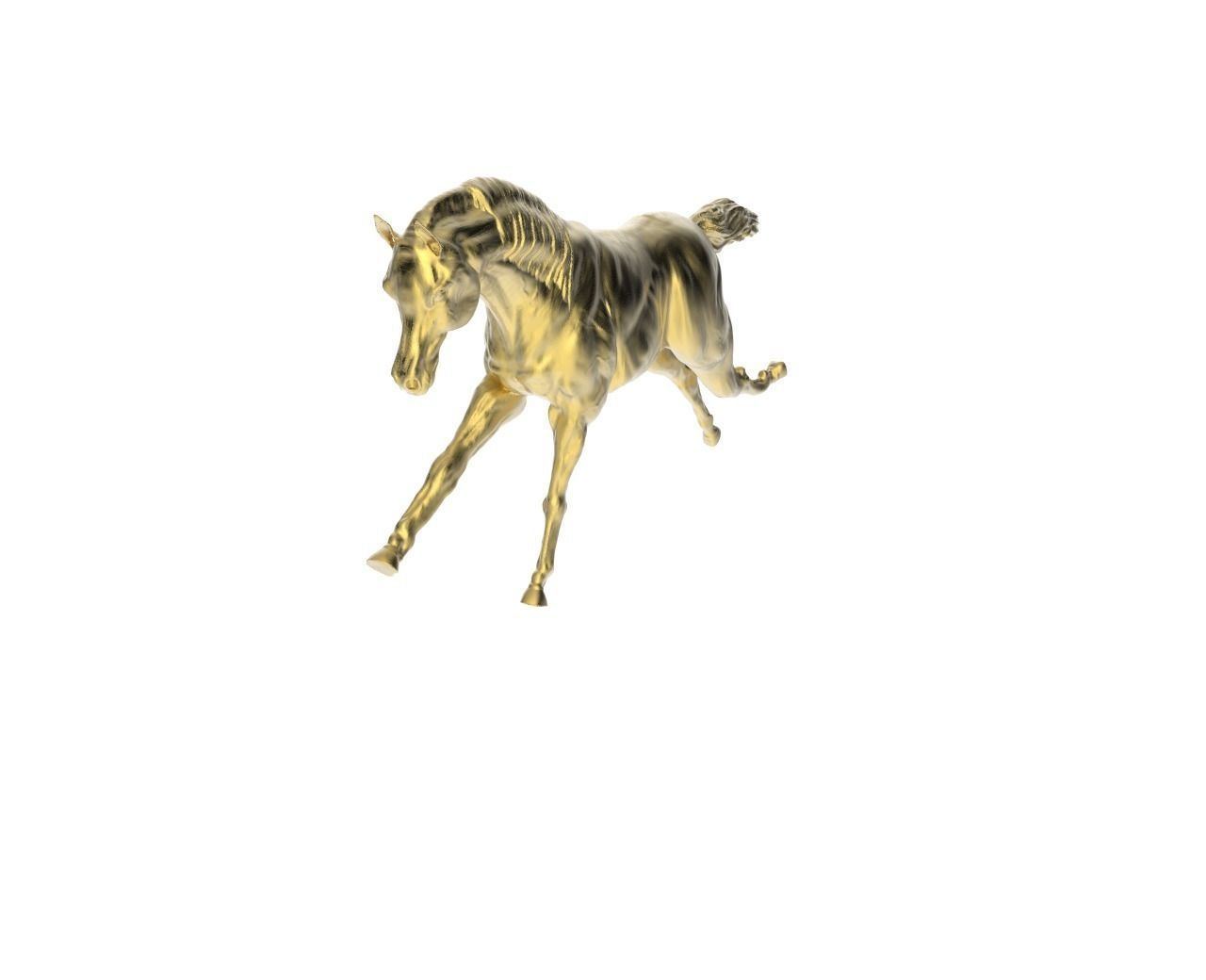 Arabic Horse in galloping position 3D print model_2