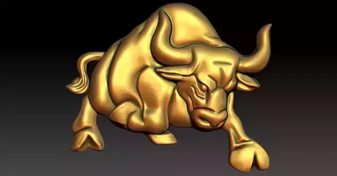 1 bull CNC Relief Model