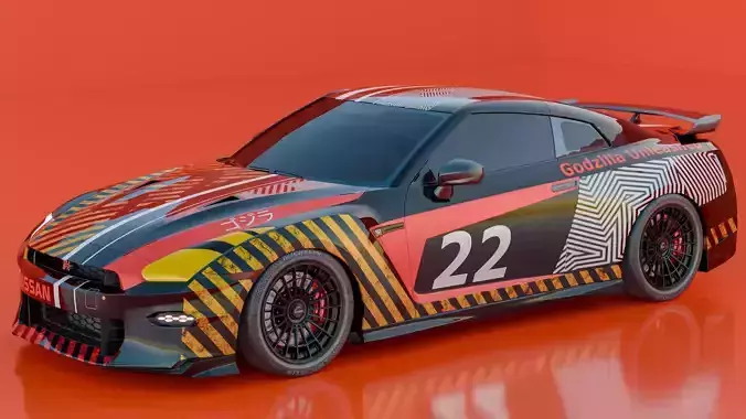Nissan GTR with Custom Livery