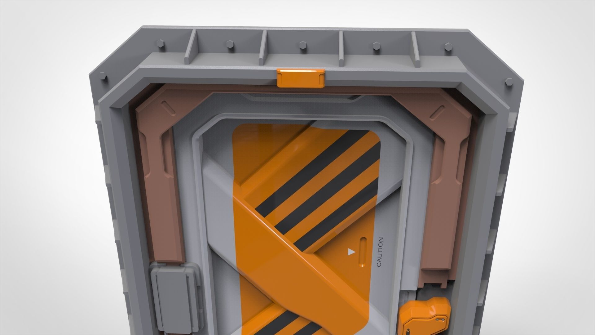 sci fi door 6 3D model_5