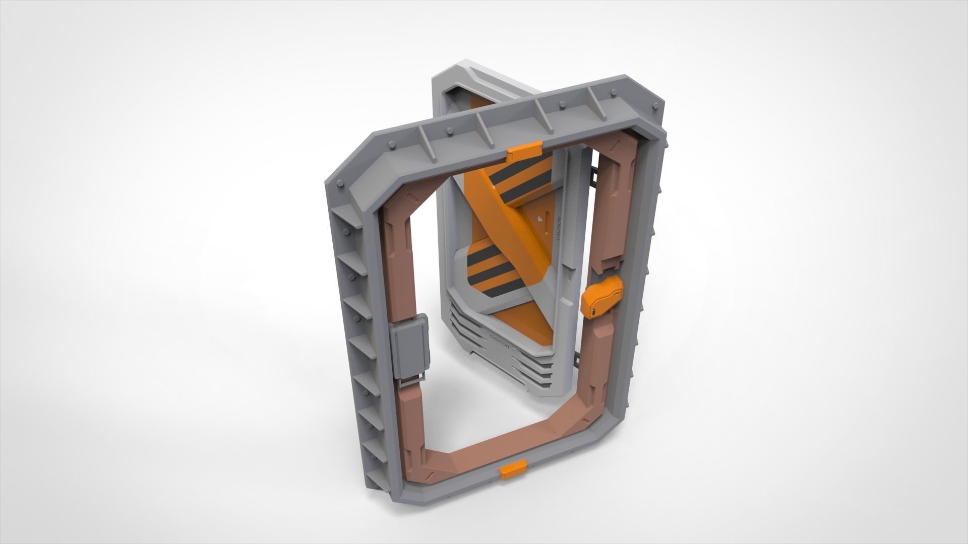 sci fi door 6 3D model_8