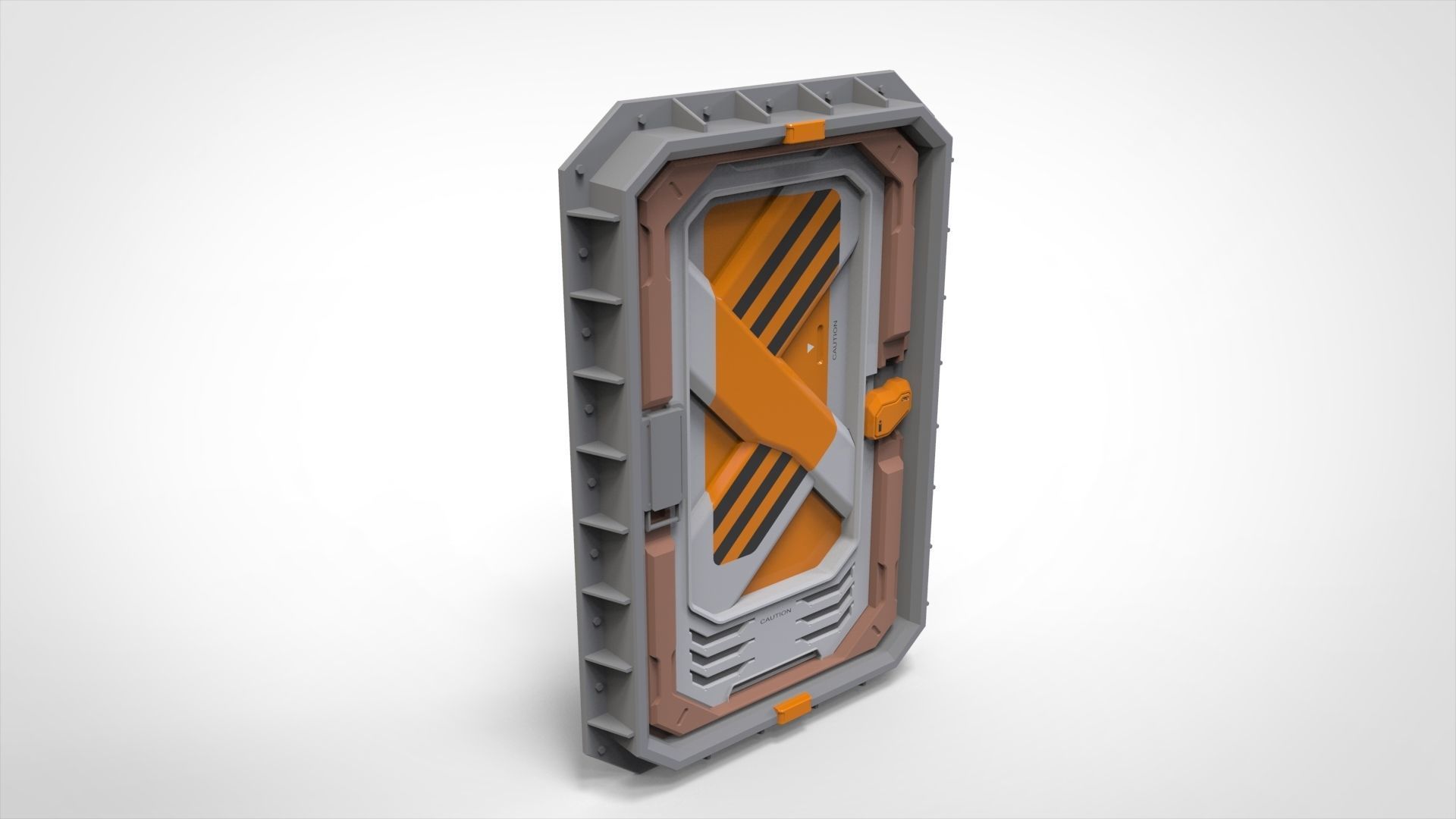 sci fi door 6 3D model_2