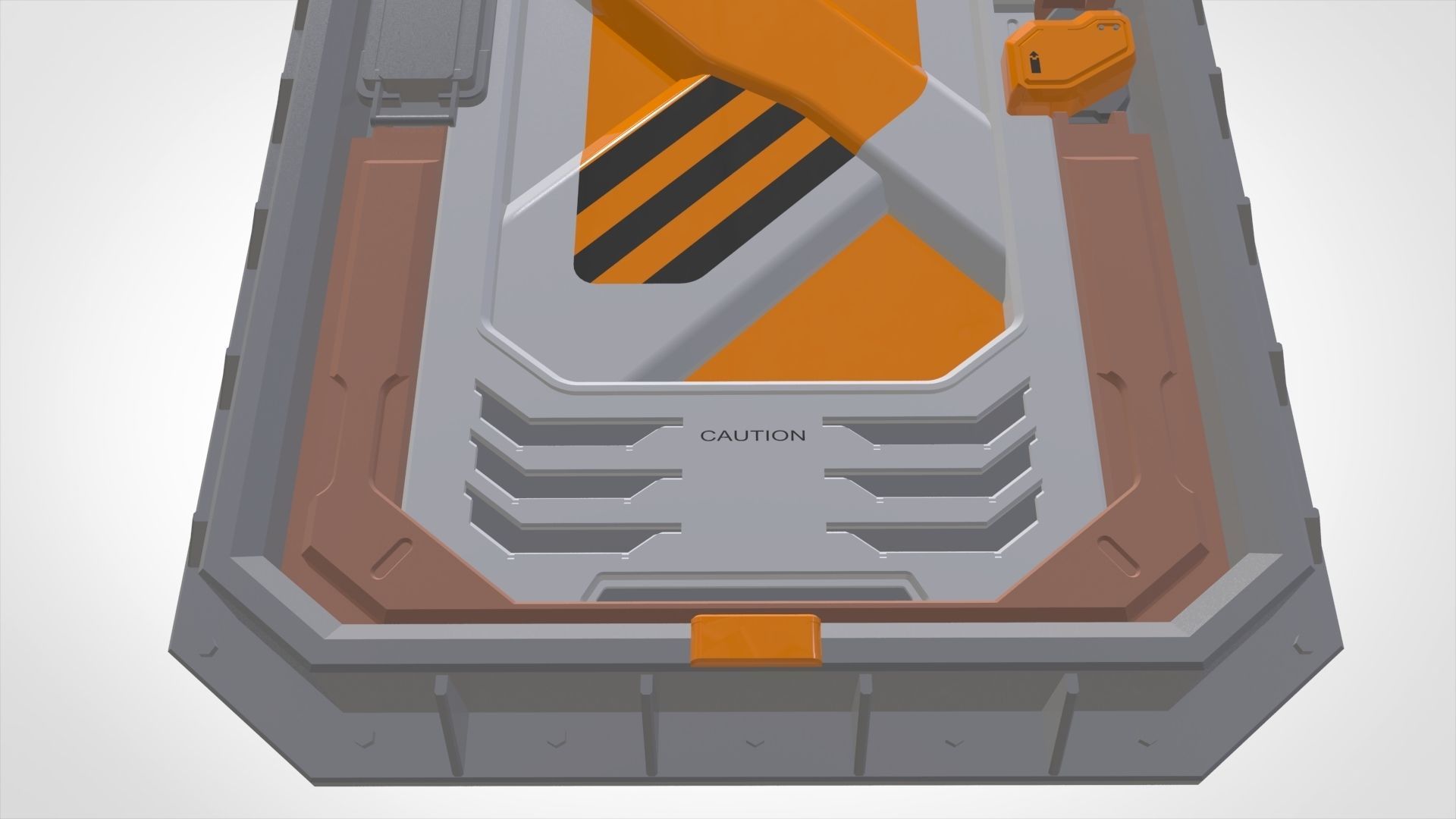 sci fi door 6 3D model_7