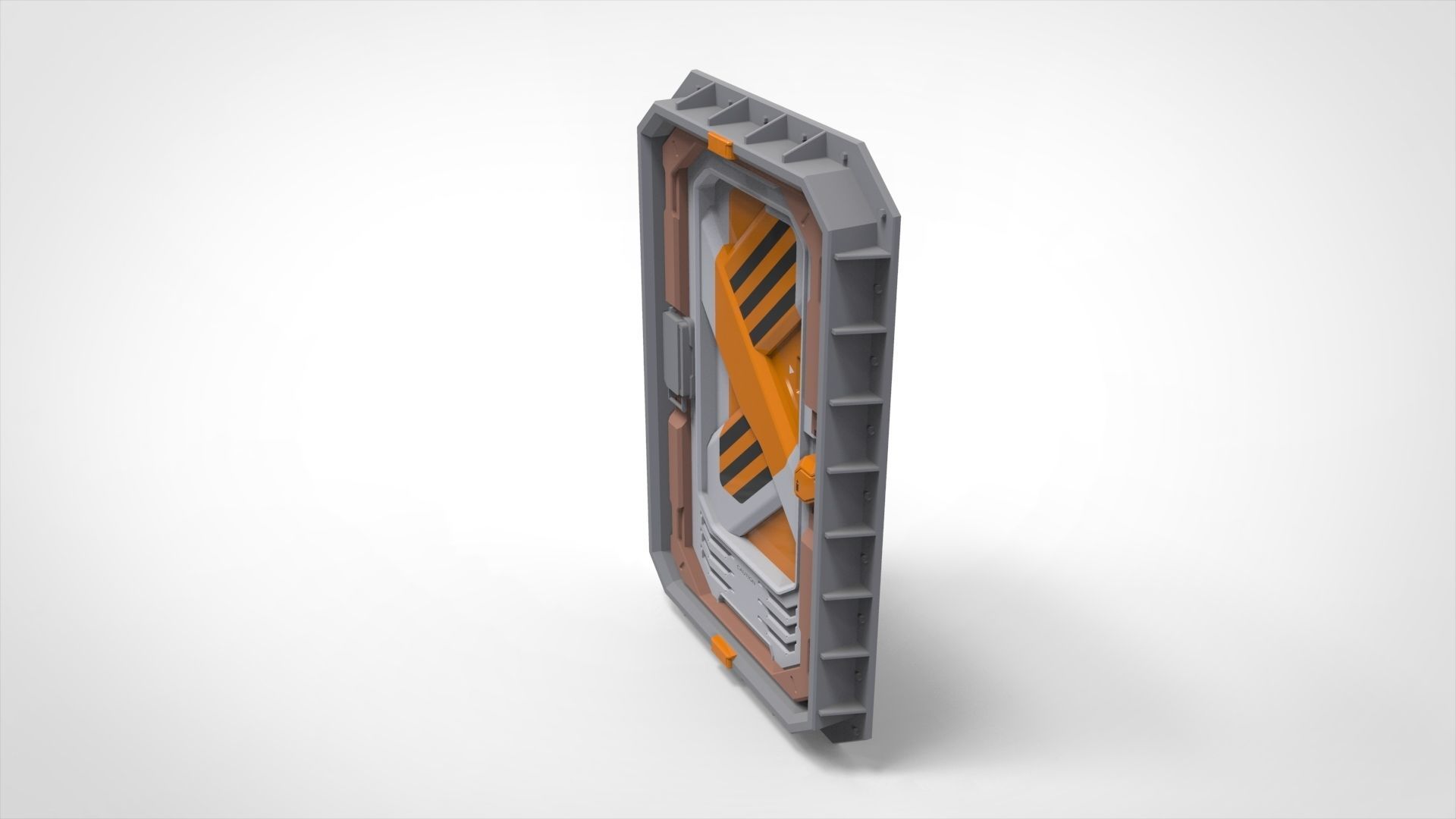 sci fi door 6 3D model_4